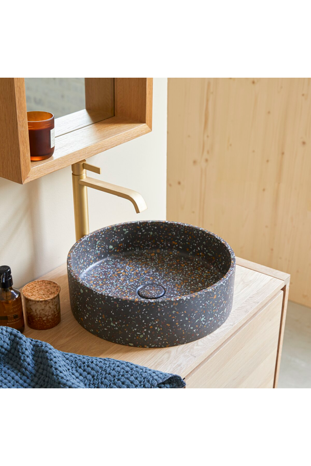 Round Concrete Bathroom Sink | Tikamoon Gina、mySite、neckold