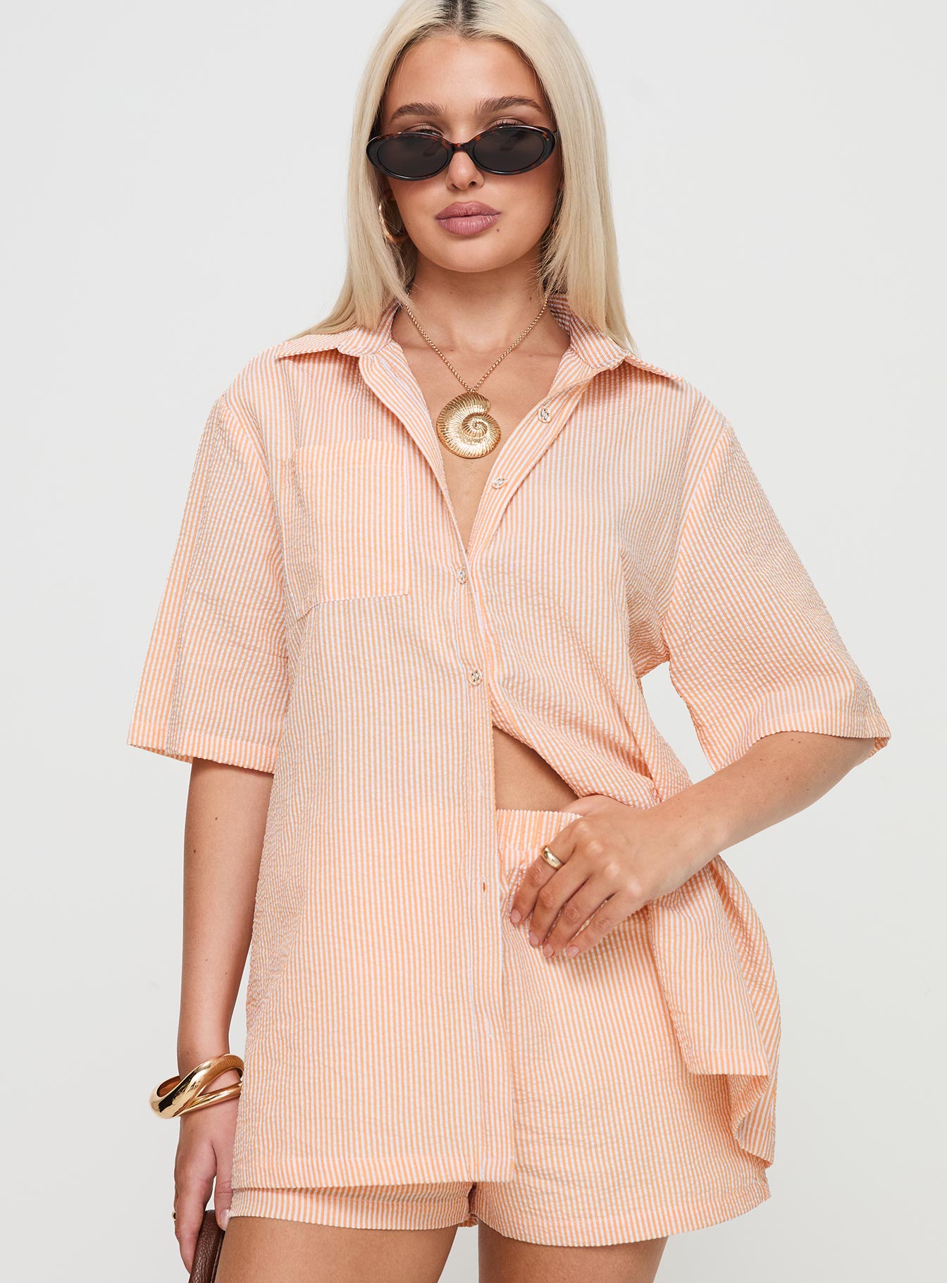 Normal Girl Set Orange Check、mySite、solidvoid