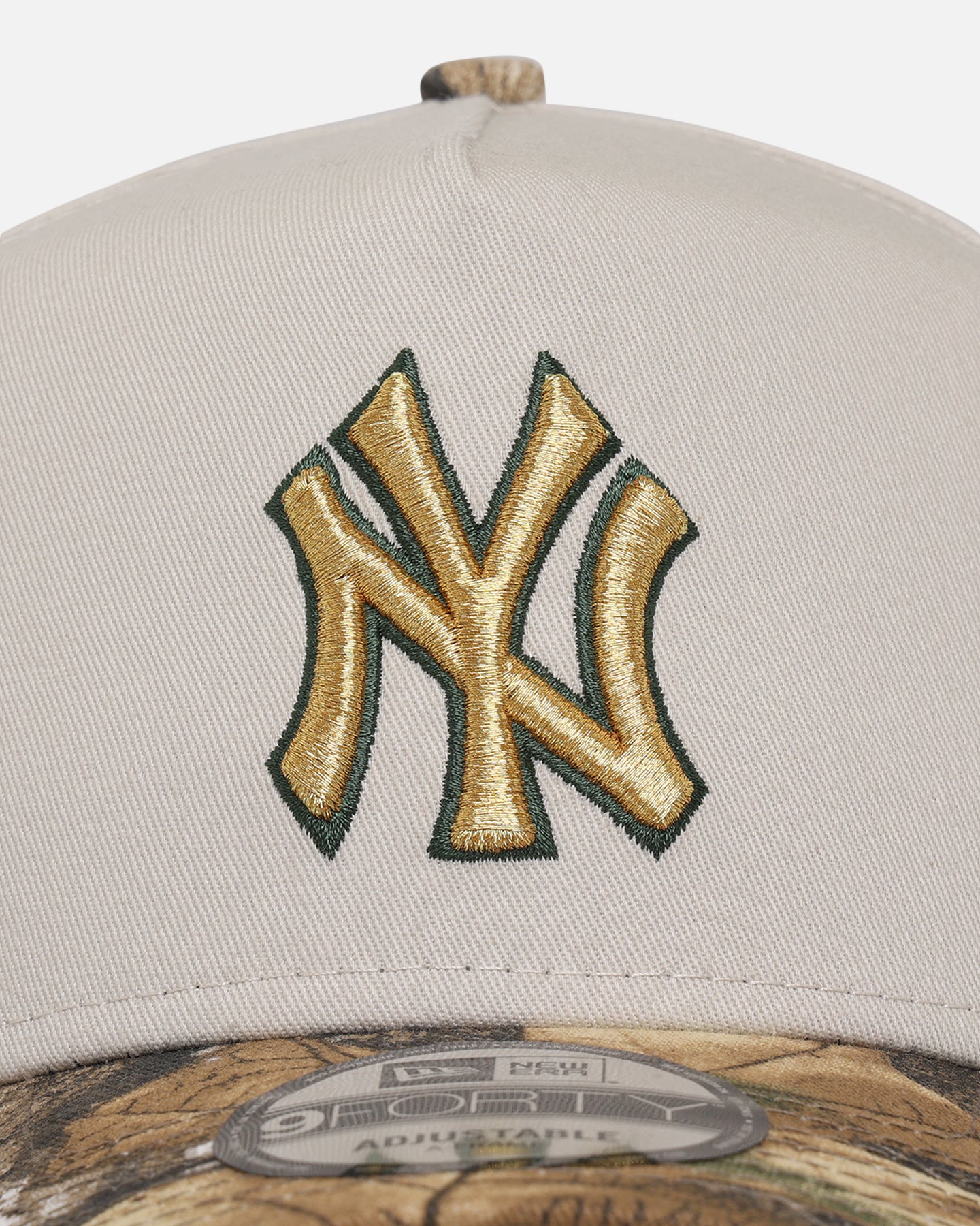 New Era New York Yankees 'Real Tree Stone' 9FORTY A-Frame Snapback Stone、mySite、zt4zffjzw