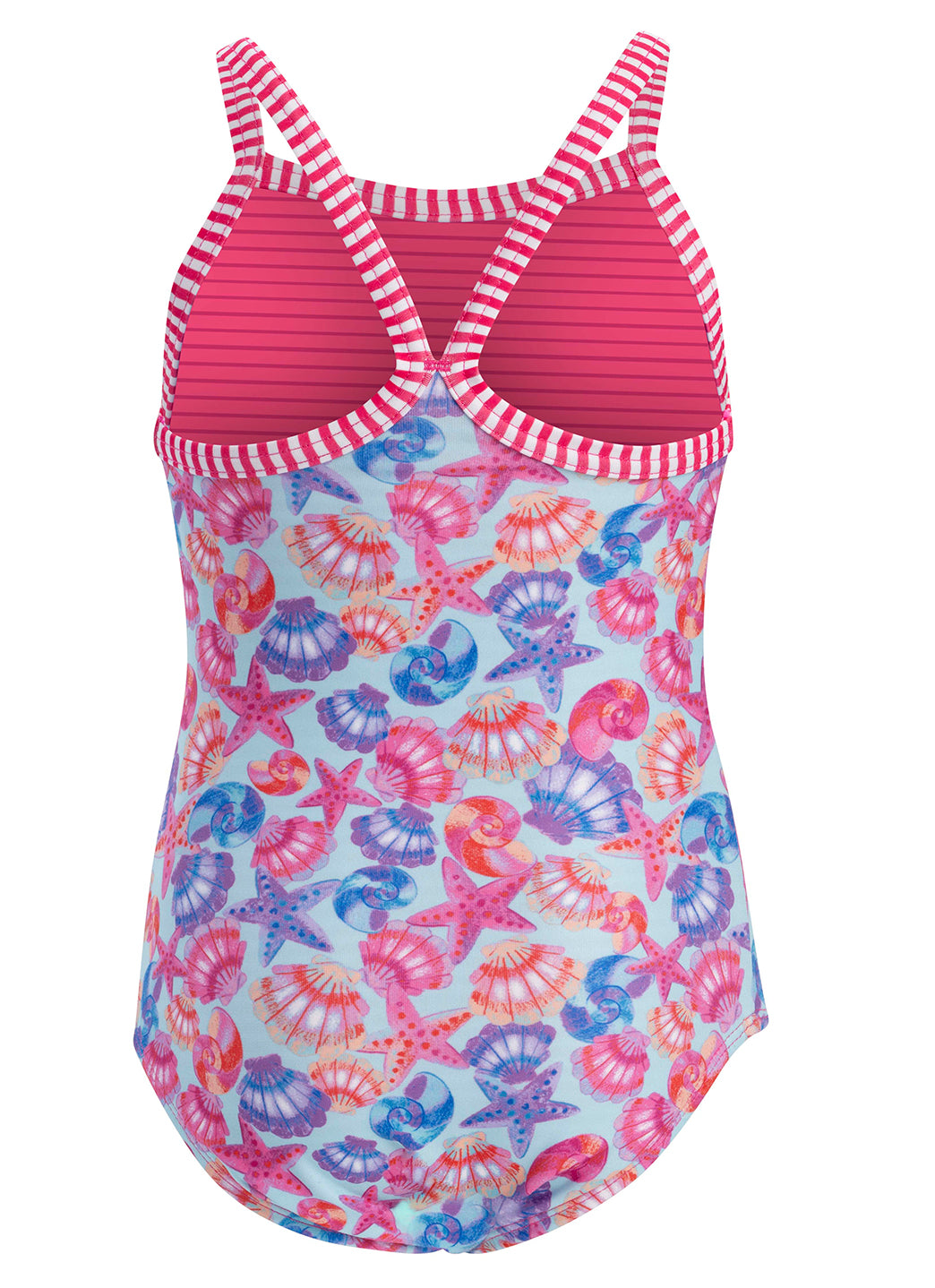 Dolfin Girls' By the Sea Print One Piece Swimsuit (Toddler, Little Kid)、mySite、noshort