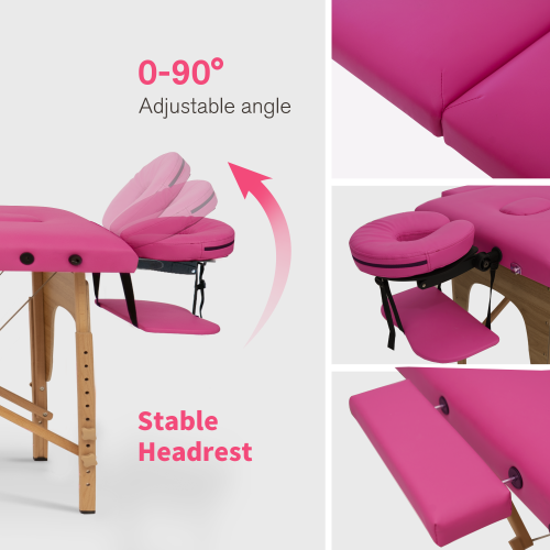 Massage Table Portable Massage Bed Lash Bed with Carrying Case SPA Table Height Adjustable, Salon Bed Face Cradle Bed、、casual