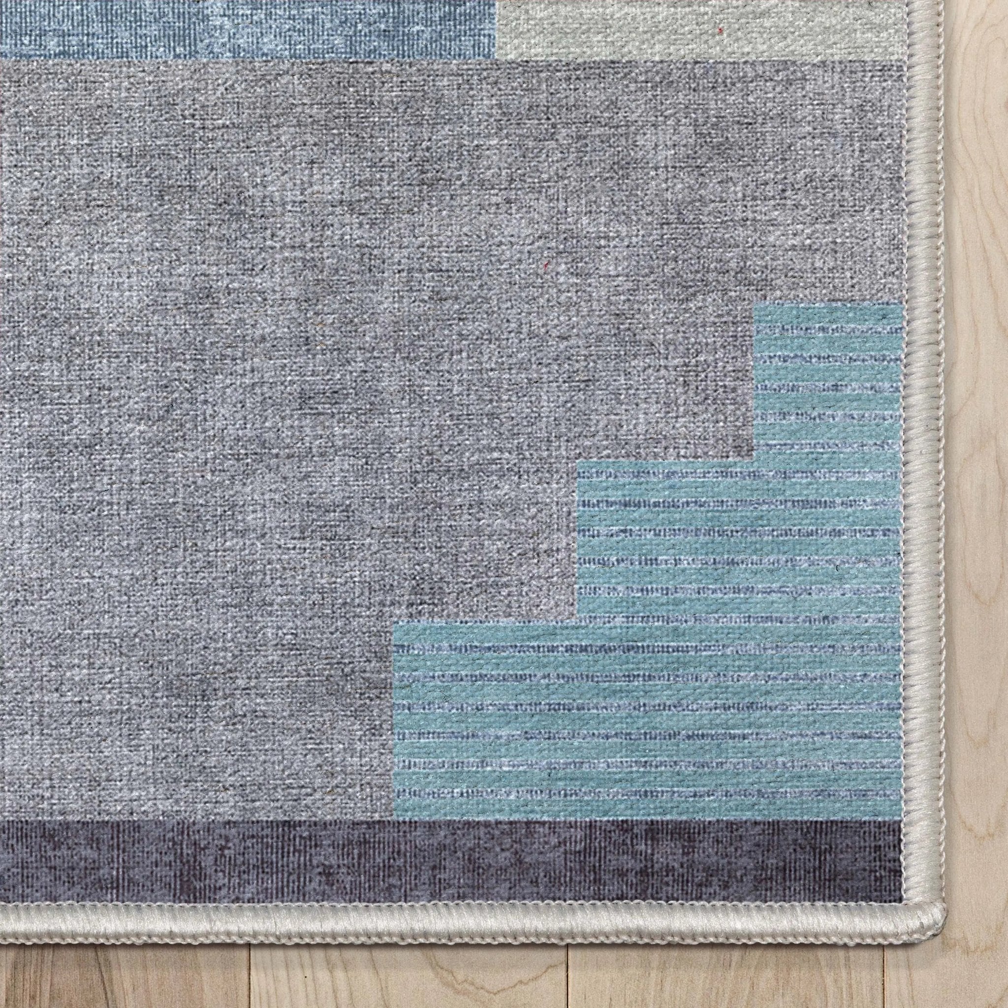 Portsmouth Southwestern Pattern Blue Flat-Weave Rug、mySite、gigharbornorthrealestate