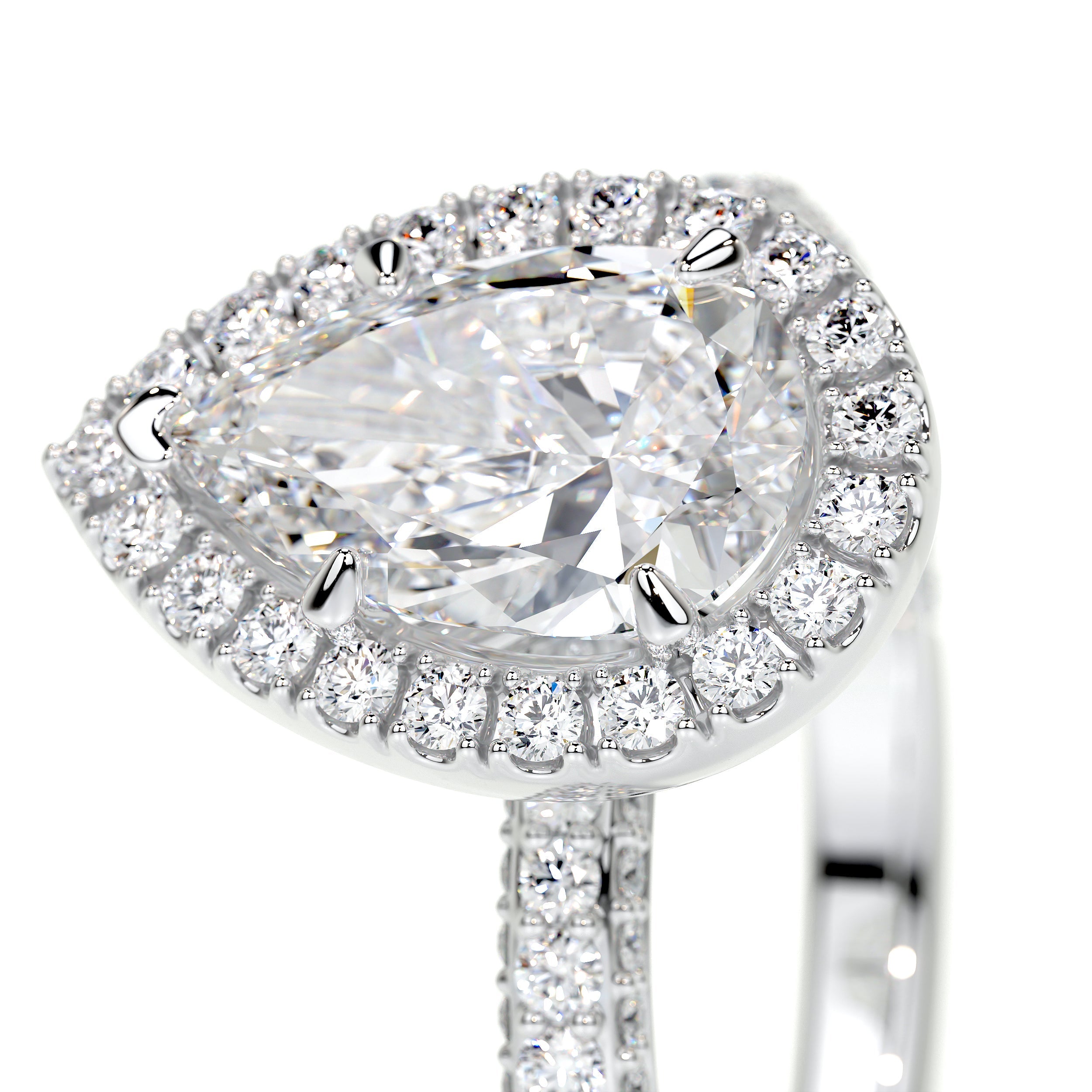 Beverly Lab Grown Diamond Ring -18K White Gold、mySite、hinf8tx79