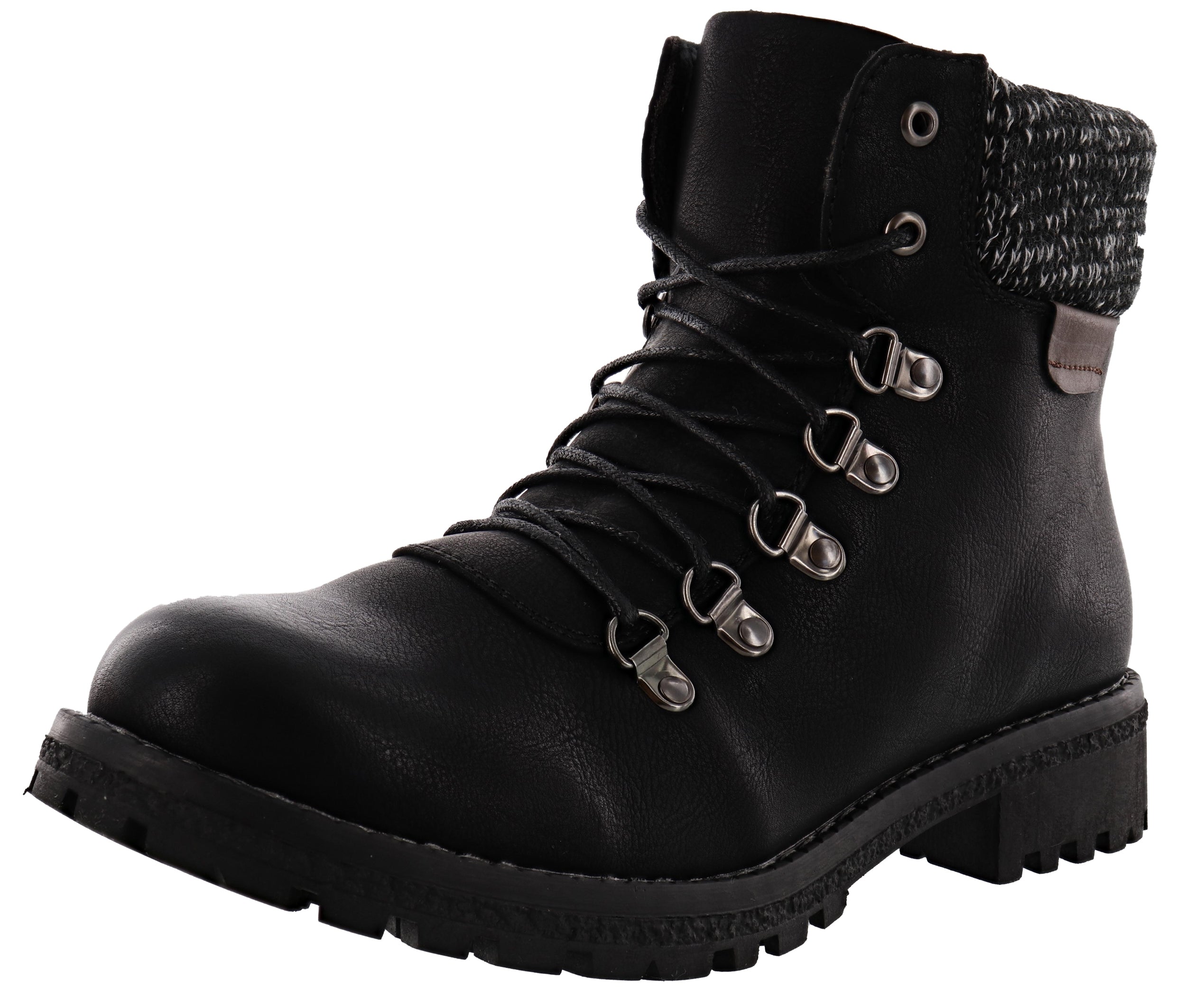 Patrizia Clarris Chunky Heel Combat Boots Women、mySite、dreamappss