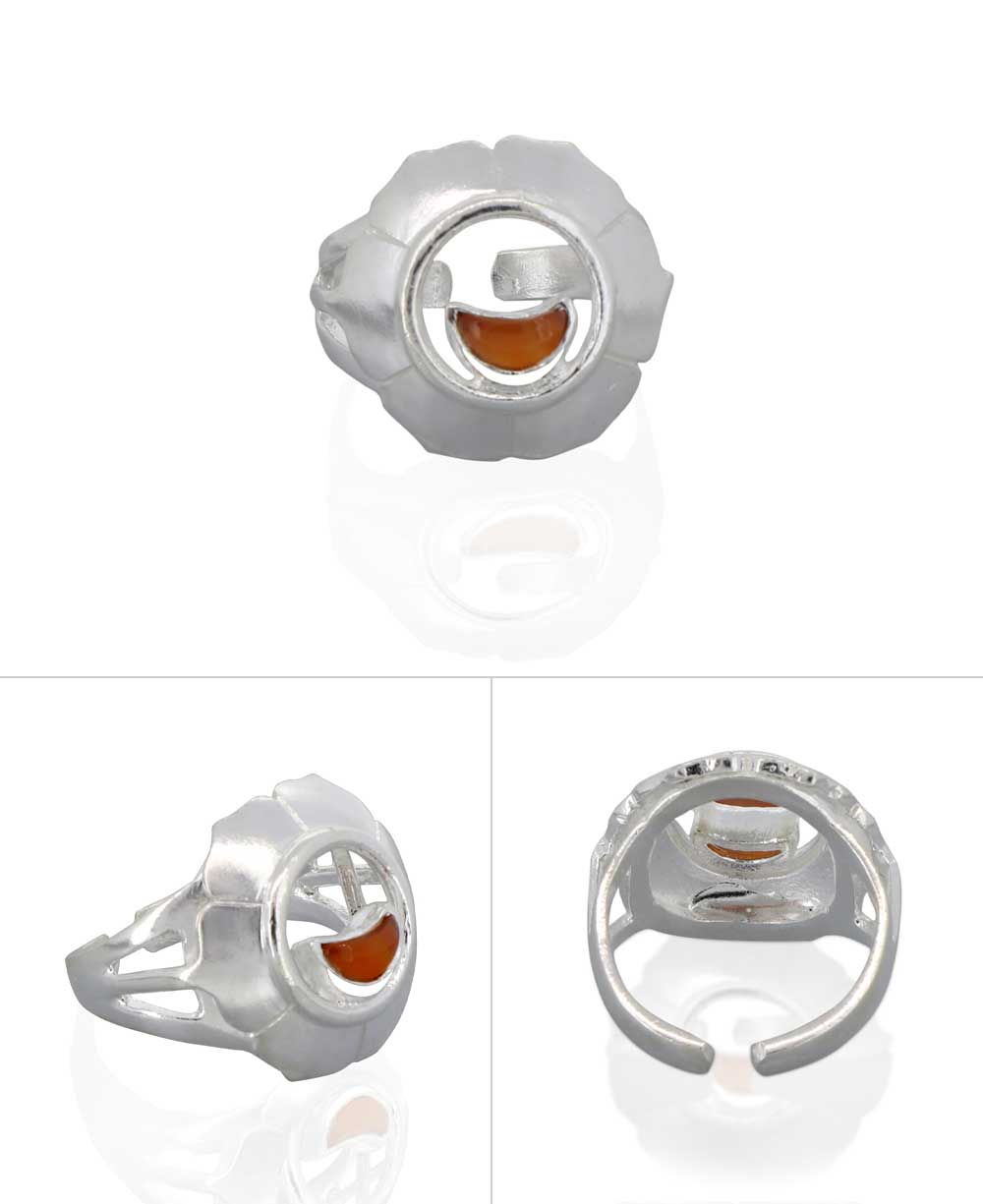 Sterling Silver and Gemstone Adjustable Chakra Rings, Sold Individually、mySite、topwebapps