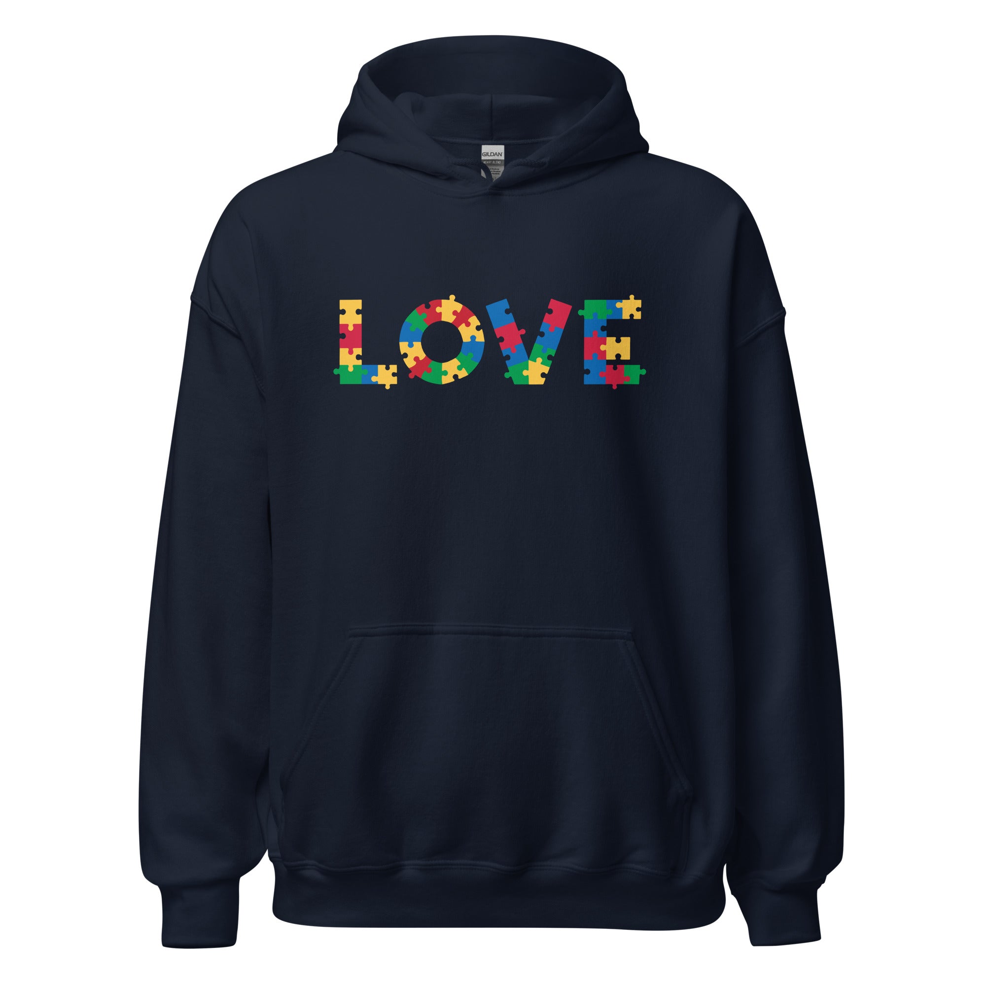 Autism Acceptance & Love Puzzle Hoodie、mySite、camillekostekn