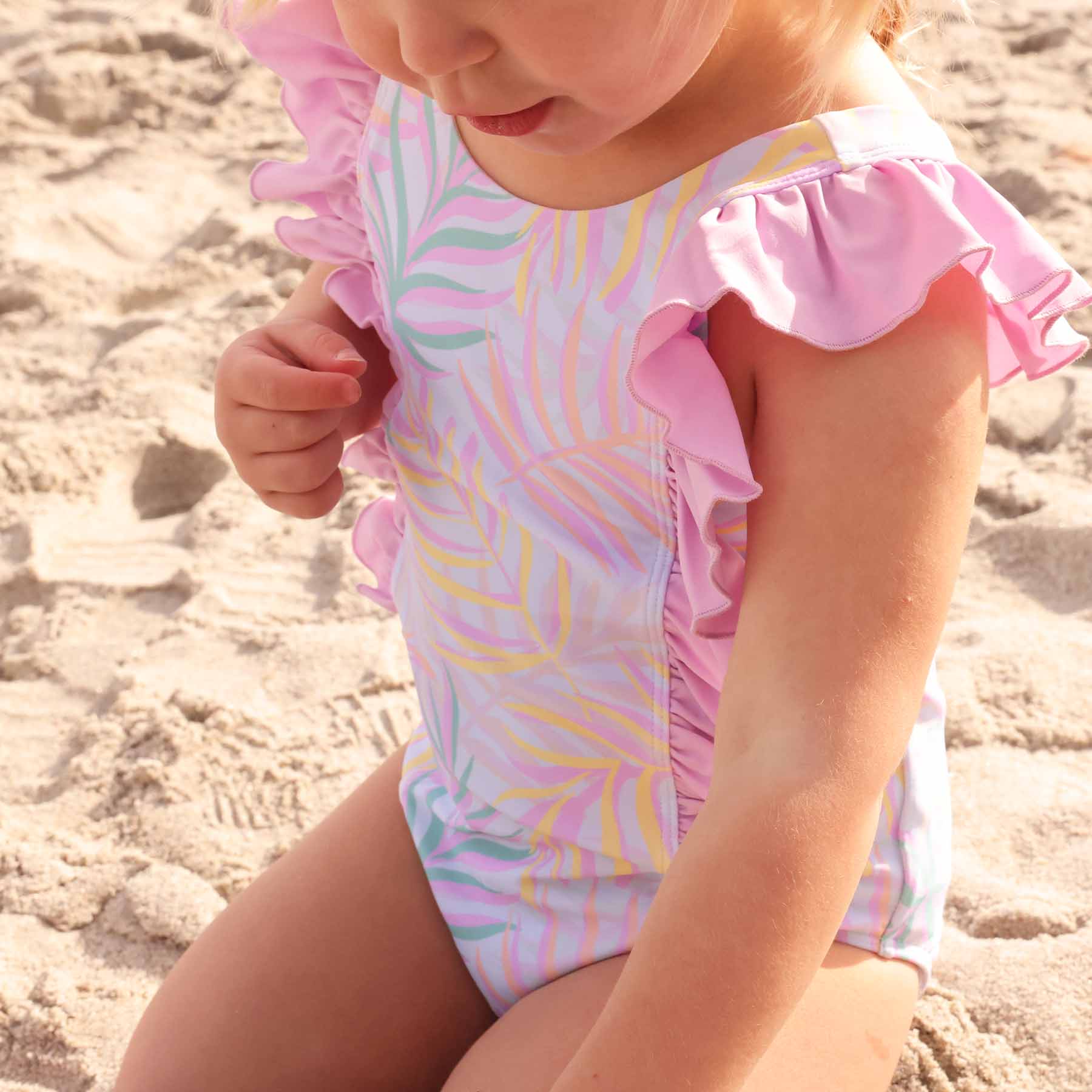  Double Ruffle One Piece | Island Palms、mySite、layawaytickets