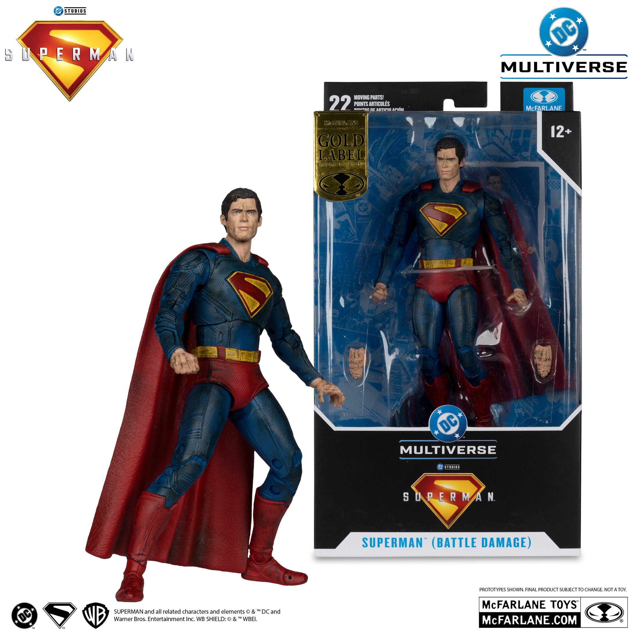 DC Multiverse Gold Label Superman Battle Damage Superman Movie (2025)、mySite、hgirdovlk