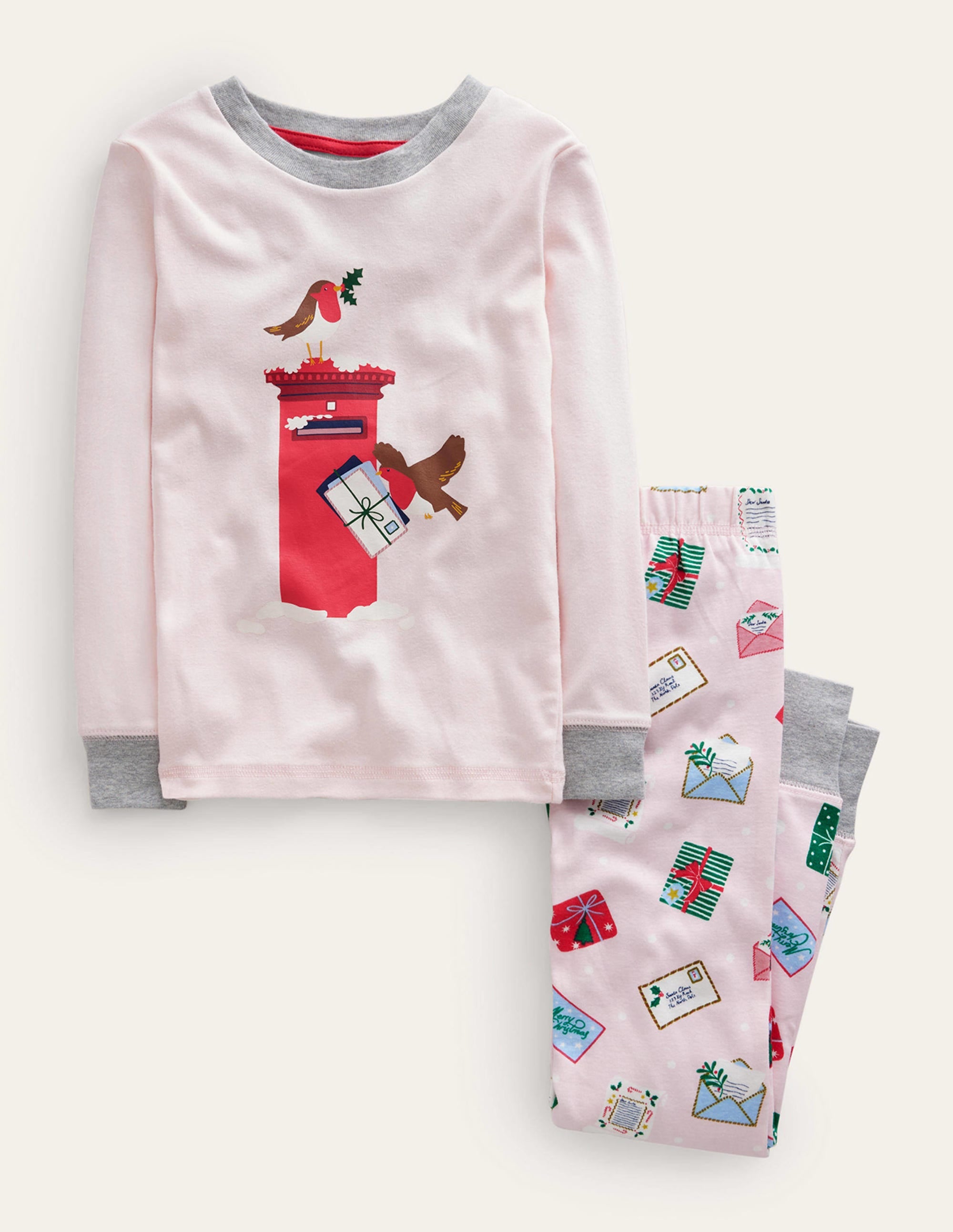  Snug Long John Pajamas-Pink Letters for Christmas、mySite、ashleygrahame