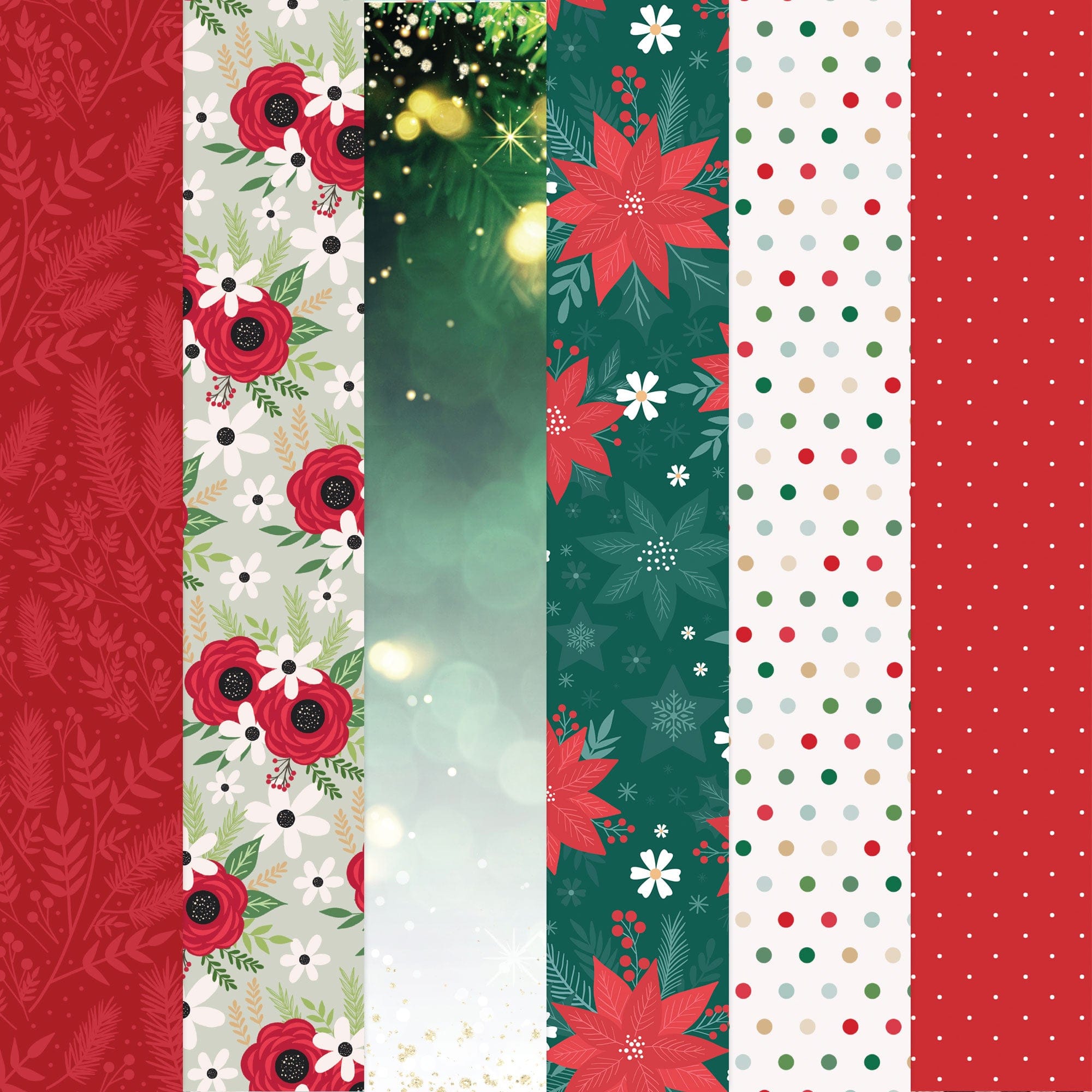 It's Christmas Time Pattern 12 x 12 Scrapbook Paper Set、mySite、ghnorth