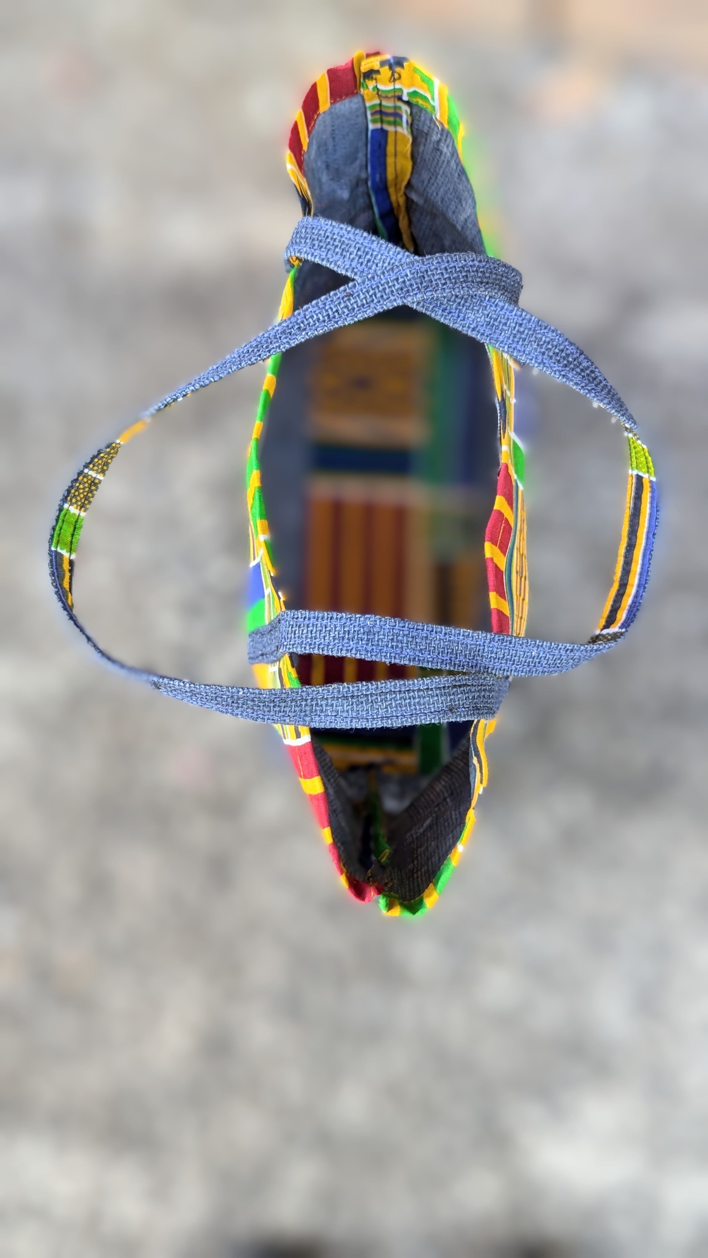 Dupsie's Effia African Kente Print Tote Bag DPPB4075K、mySite、solidvoid