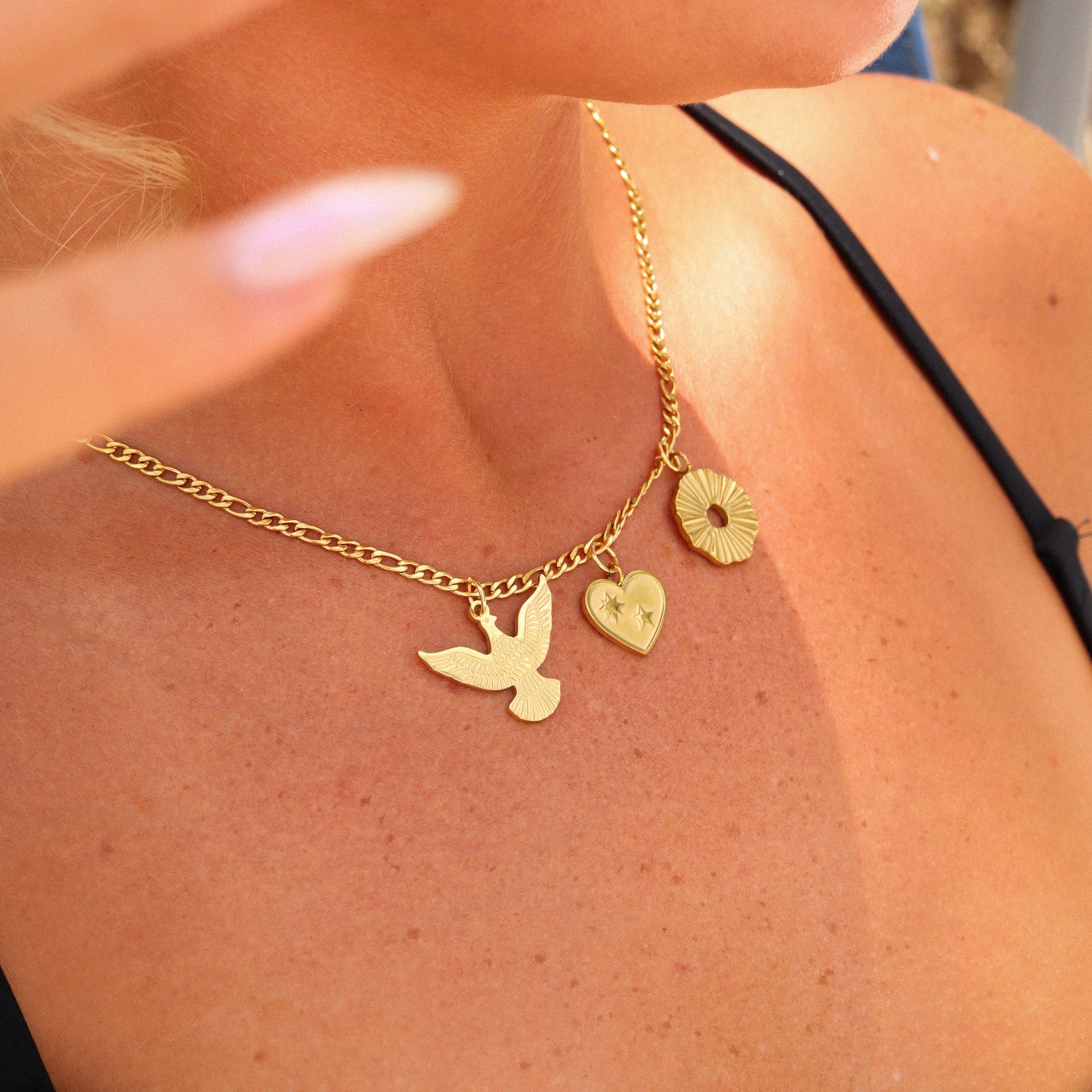 18K Gold PVD Stainless Steel Eagle Charm / PDL0001、mySite、dreamappss