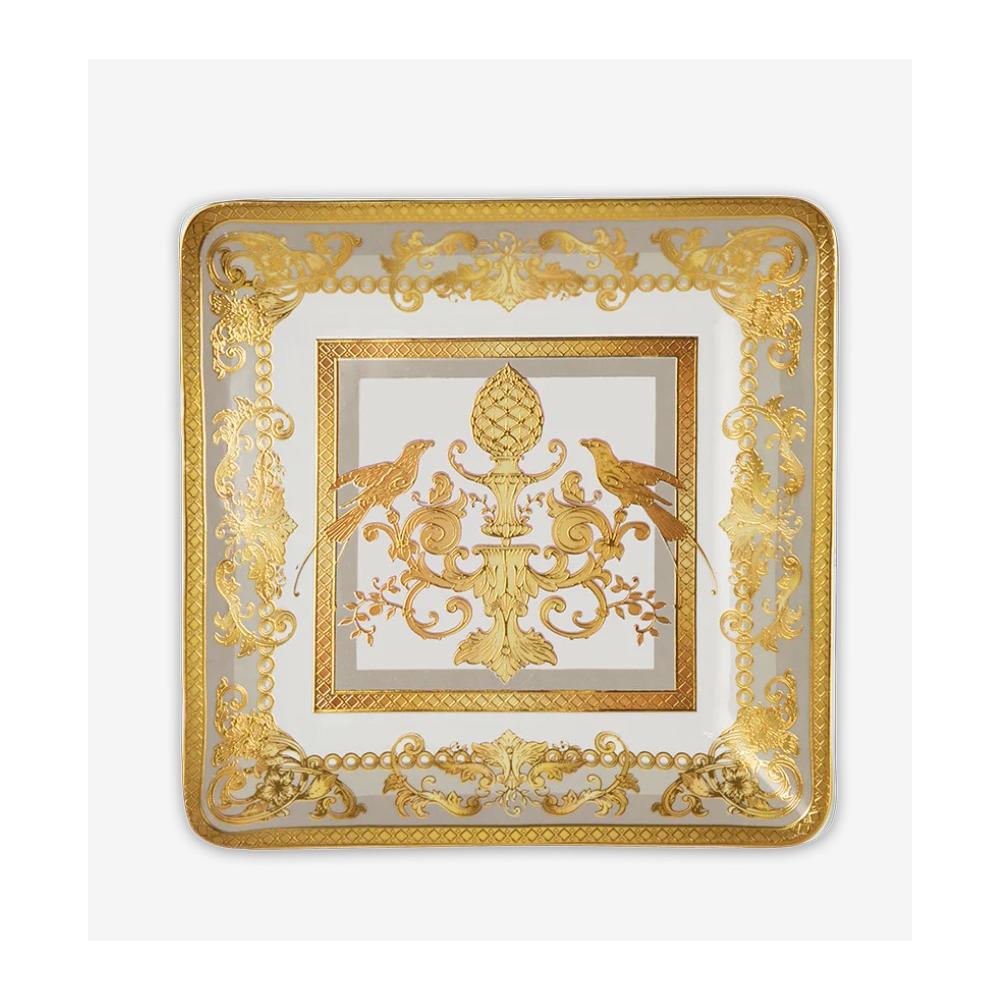 BACI MILANO - Svuotatasche Mini Minerva Tortora In Porcellana 15X15Cm、mySite、fannypackpong