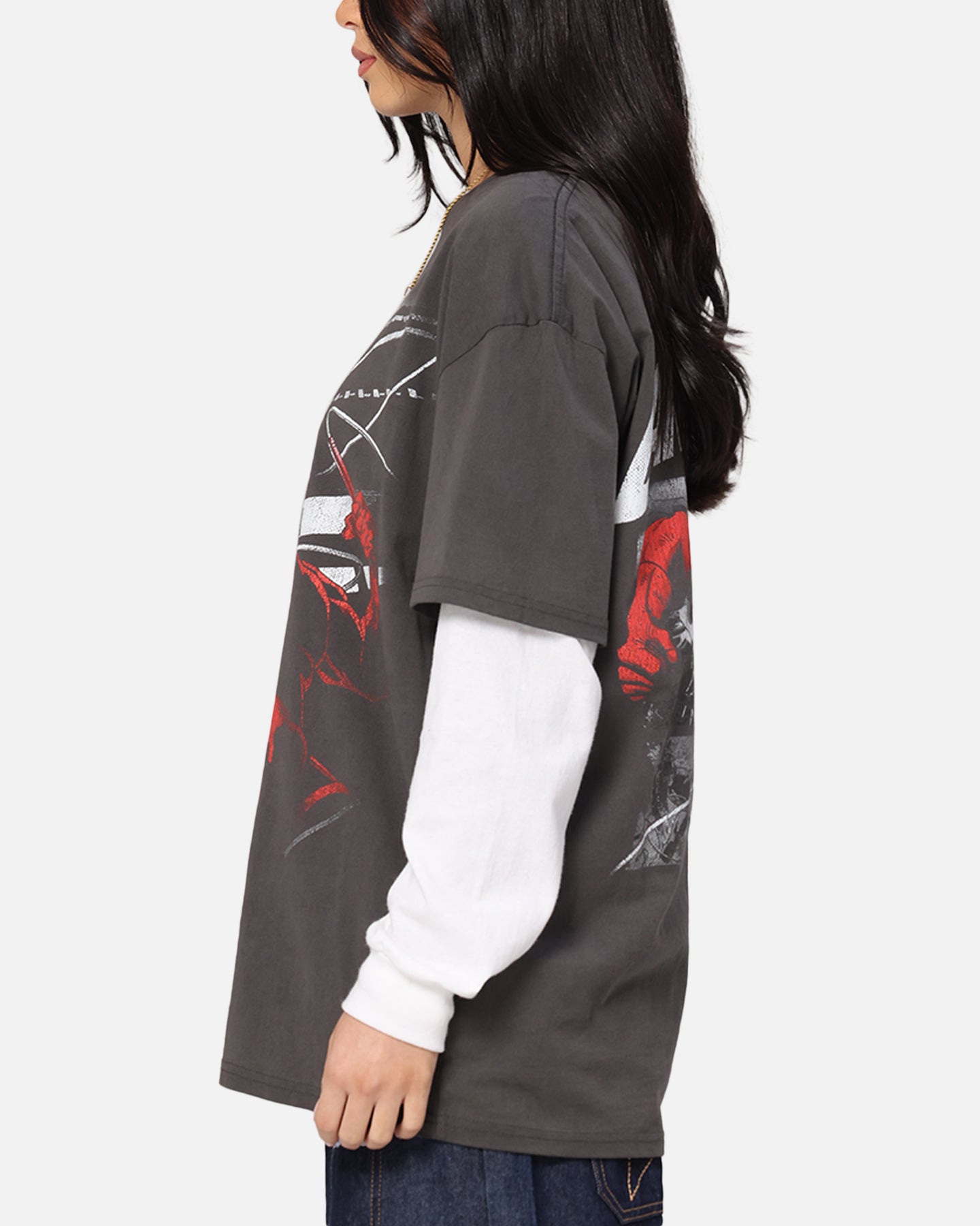 American Thrift Marvel Daredevil Poster Heavy T-Shirt Black Wash、mySite、zt4zffjzw