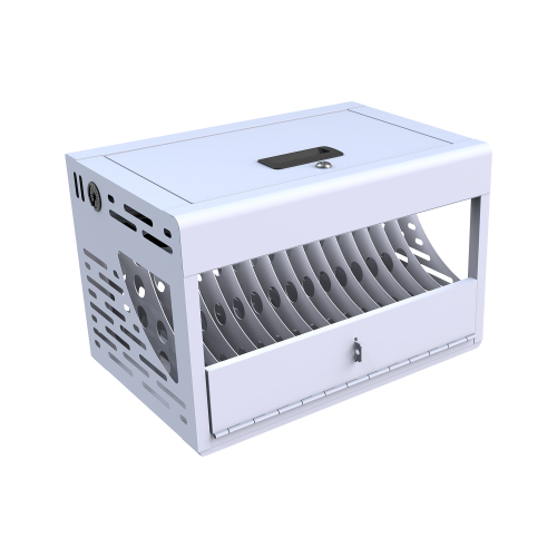 16-Device Charging Station for Laptops/Tablets, Charging Cabinet for iPad/Chromebooks/Laptop Computers, Laptop & Tablet Storage Carts for Classroom/Library/Office/Lockable, White、、casual