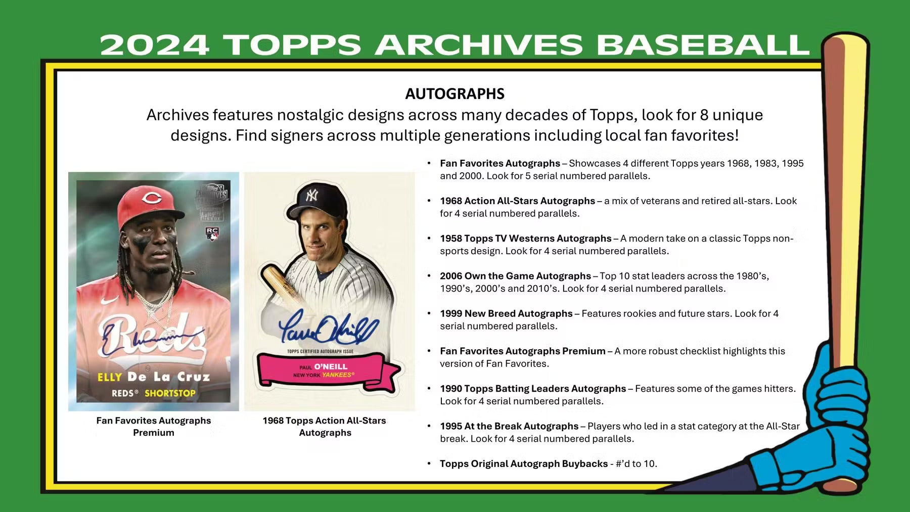 Topps Archives Baseball 2024 - Collector's Box、mySite、waistdrama