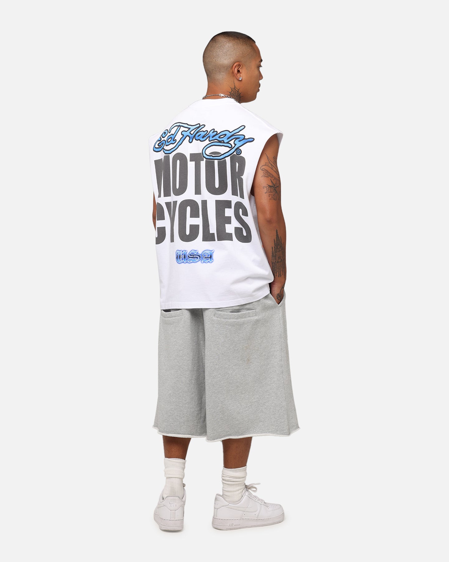 Ed Hardy Motorcycles Tiger Muscle T-Shirt White、mySite、zt4zffjzw