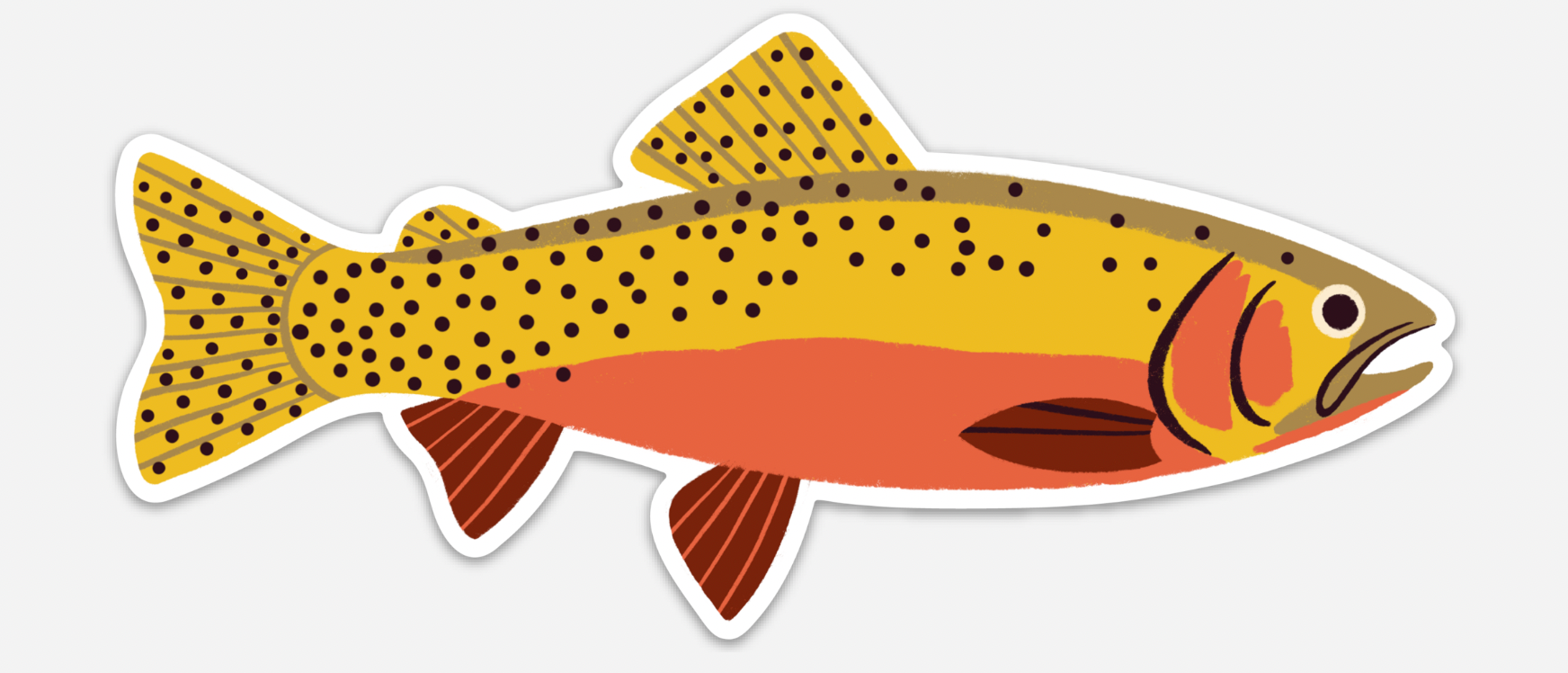 Native Trout Sticker、mySite、solidvoid