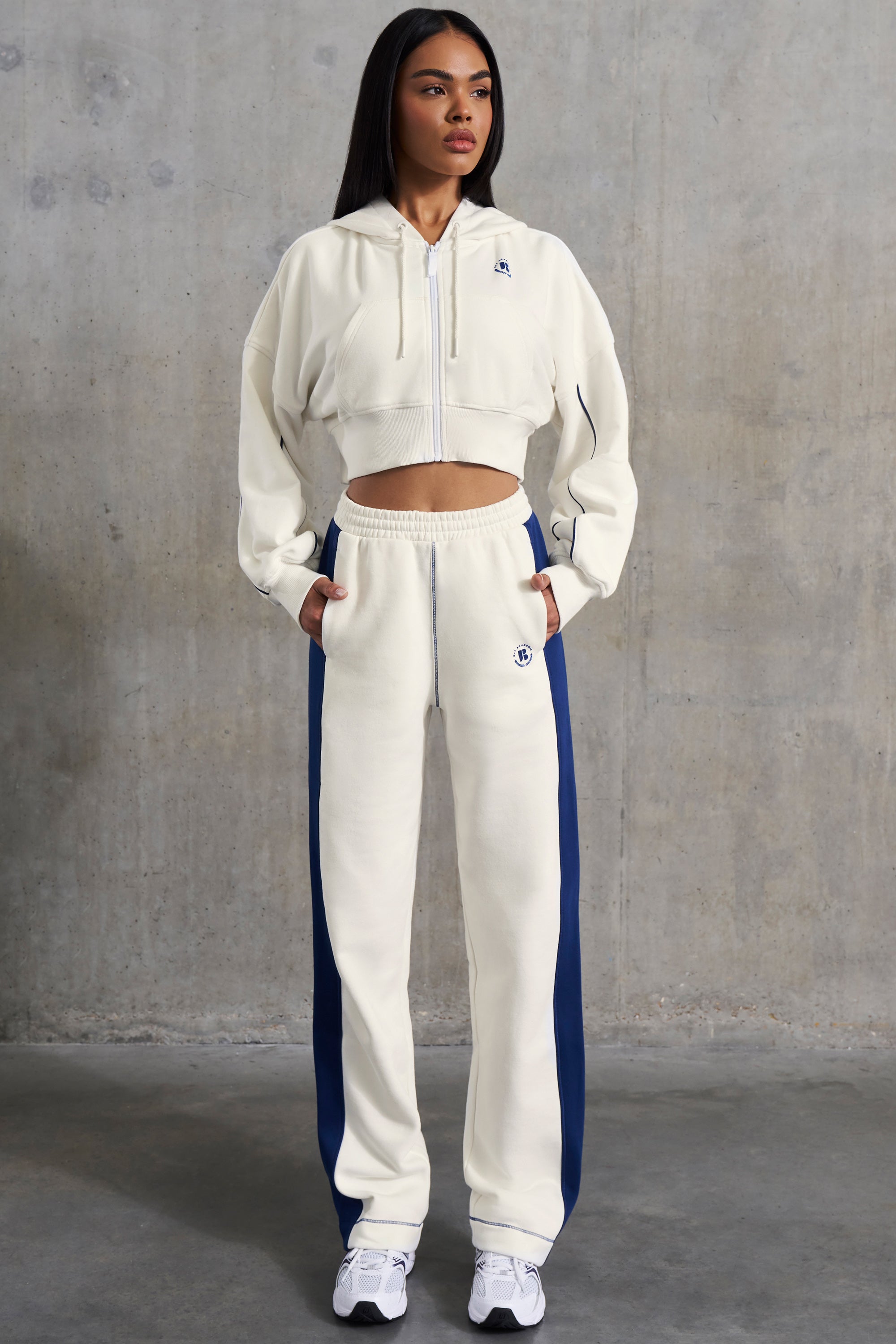 Wide Leg Sweatpants in White、mySite、solidvoid