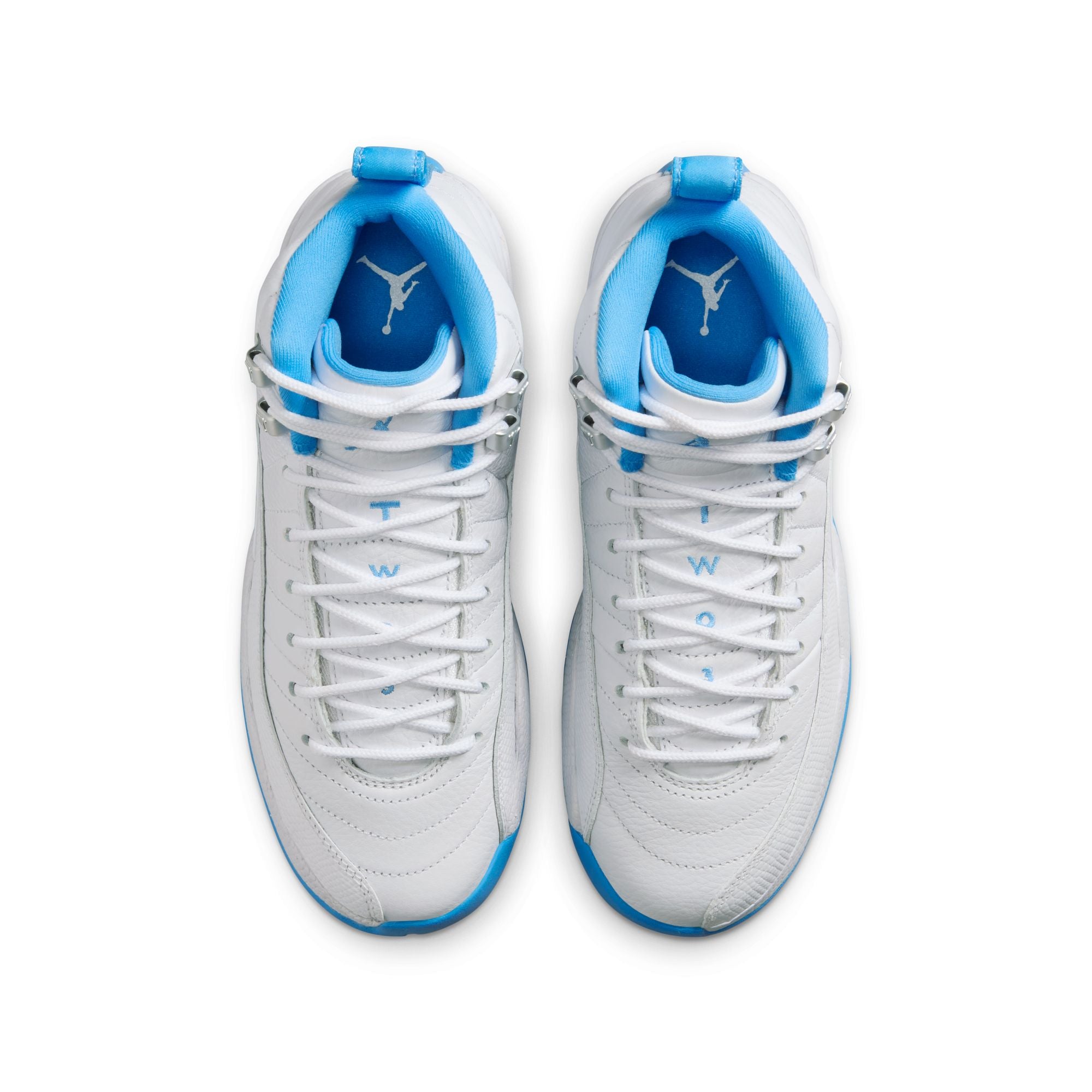 AIR JORDAN 12 RETRO White and University Blue、mySite、zt4zffjzw
