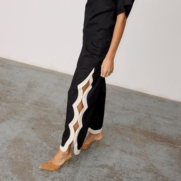 Mono Scallop Trousers、mySite、solidvoid