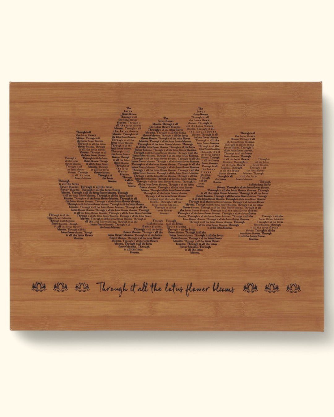 Through It All The Lotus Flower Blooms Wall Art, 16X20 Inches、mySite、topwebapps