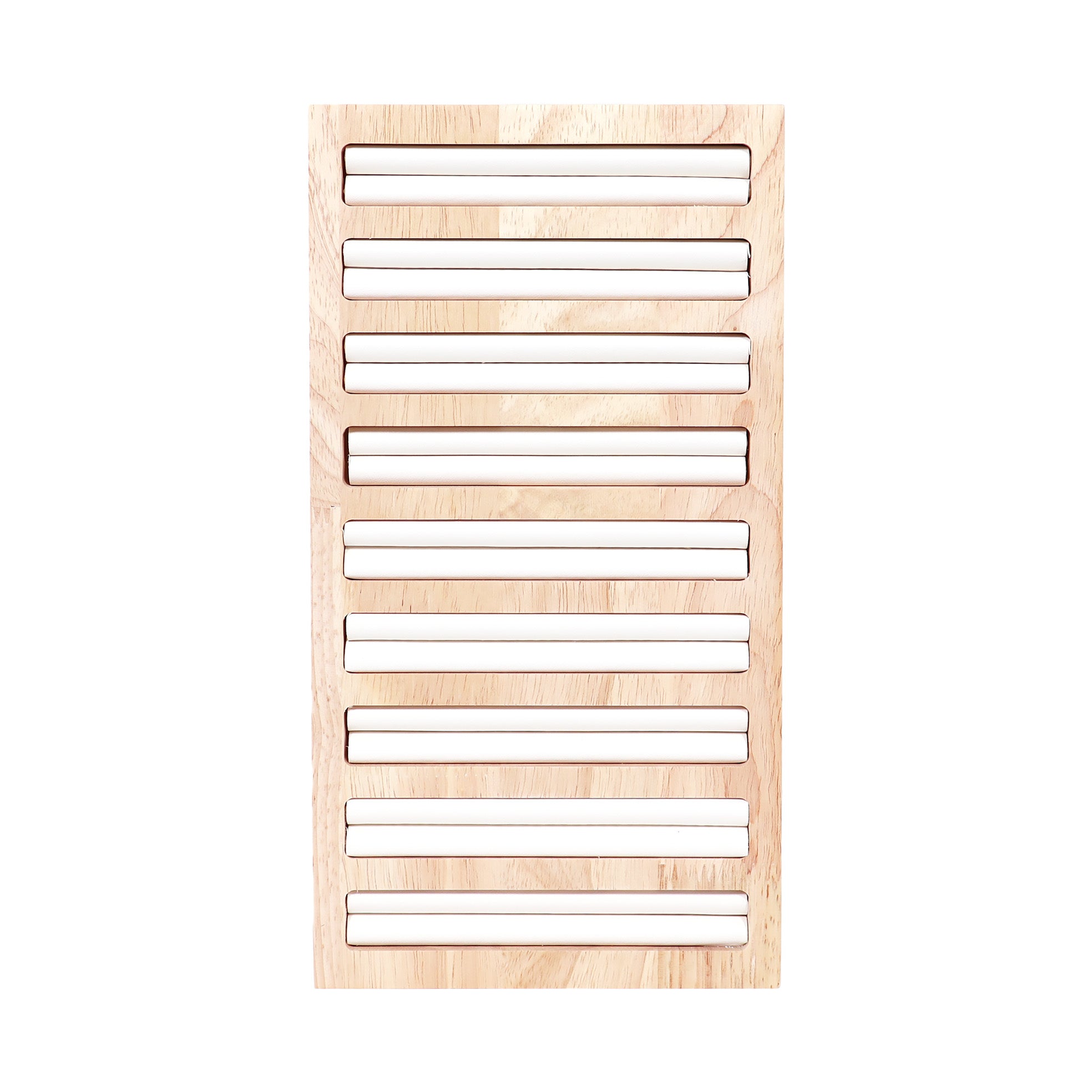 Natural Wood & Leather Slotted Ring Display / DSP0025、mySite、dreamappss