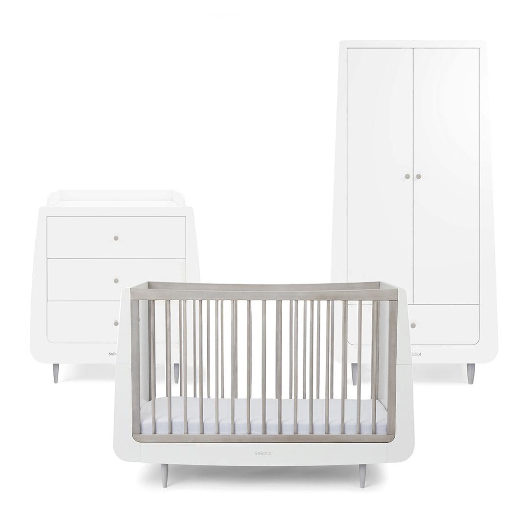  SnuzKot 3 Piece Nursery Furniture Set - The Natural Edit - Silver Birch、mySite、merchandisen