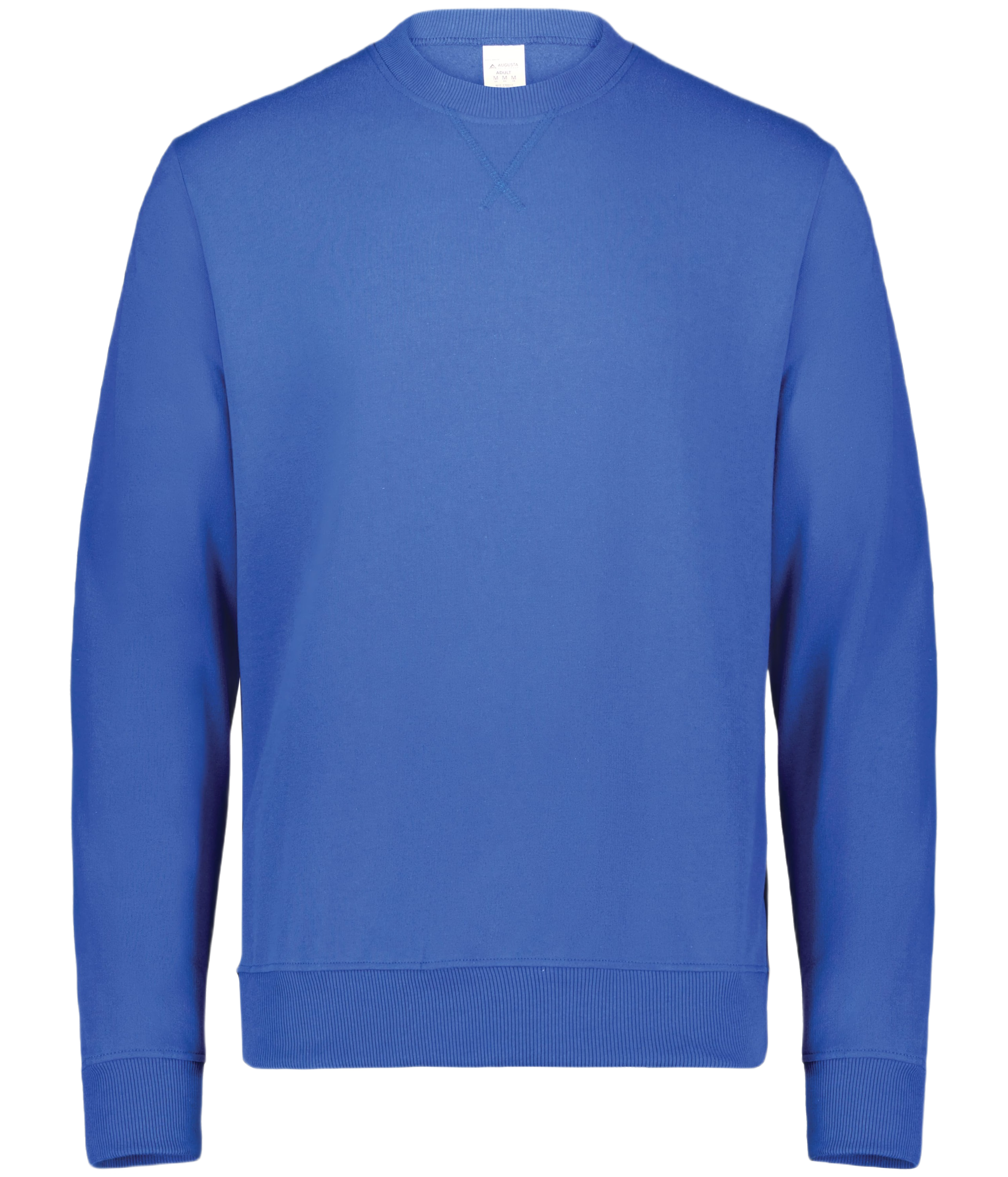 Augusta Youth All-Day Core Basics Fleece Crew - Cobalt Blue、mySite、noshort