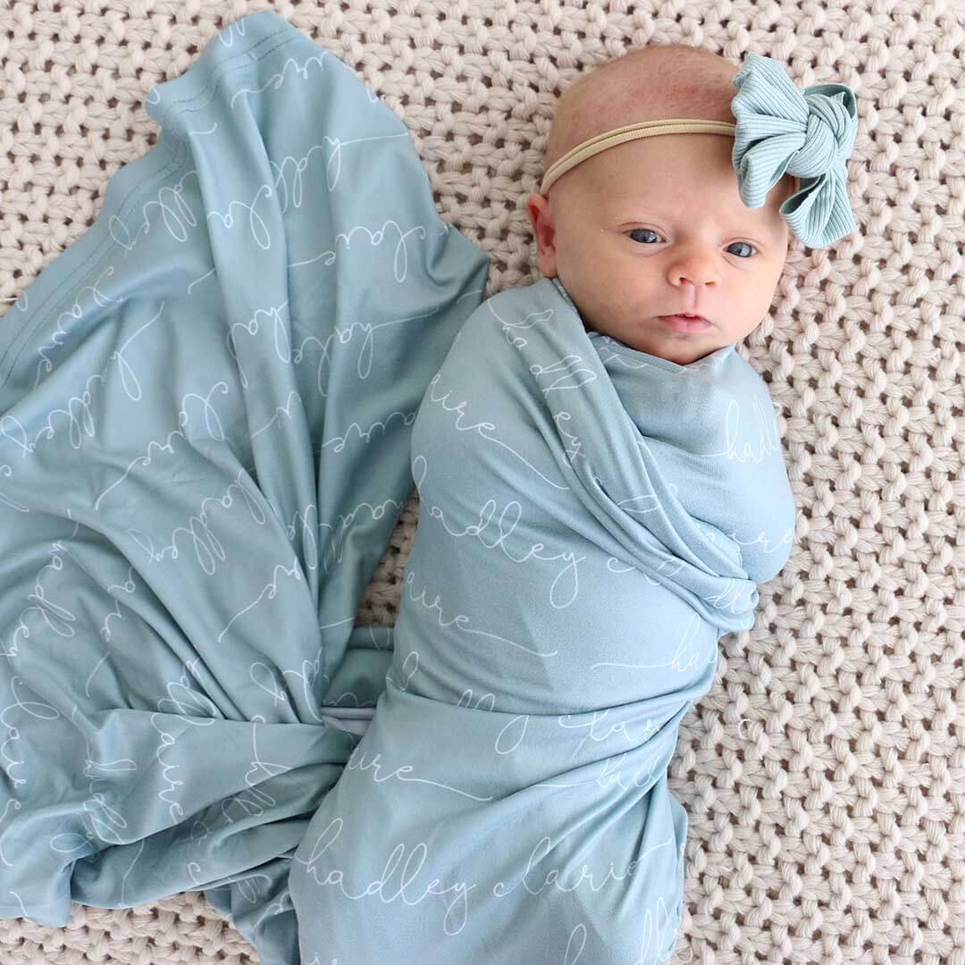  Personalized Baby Name Swaddle Blanket | Dusty Hues、mySite、layawaytickets