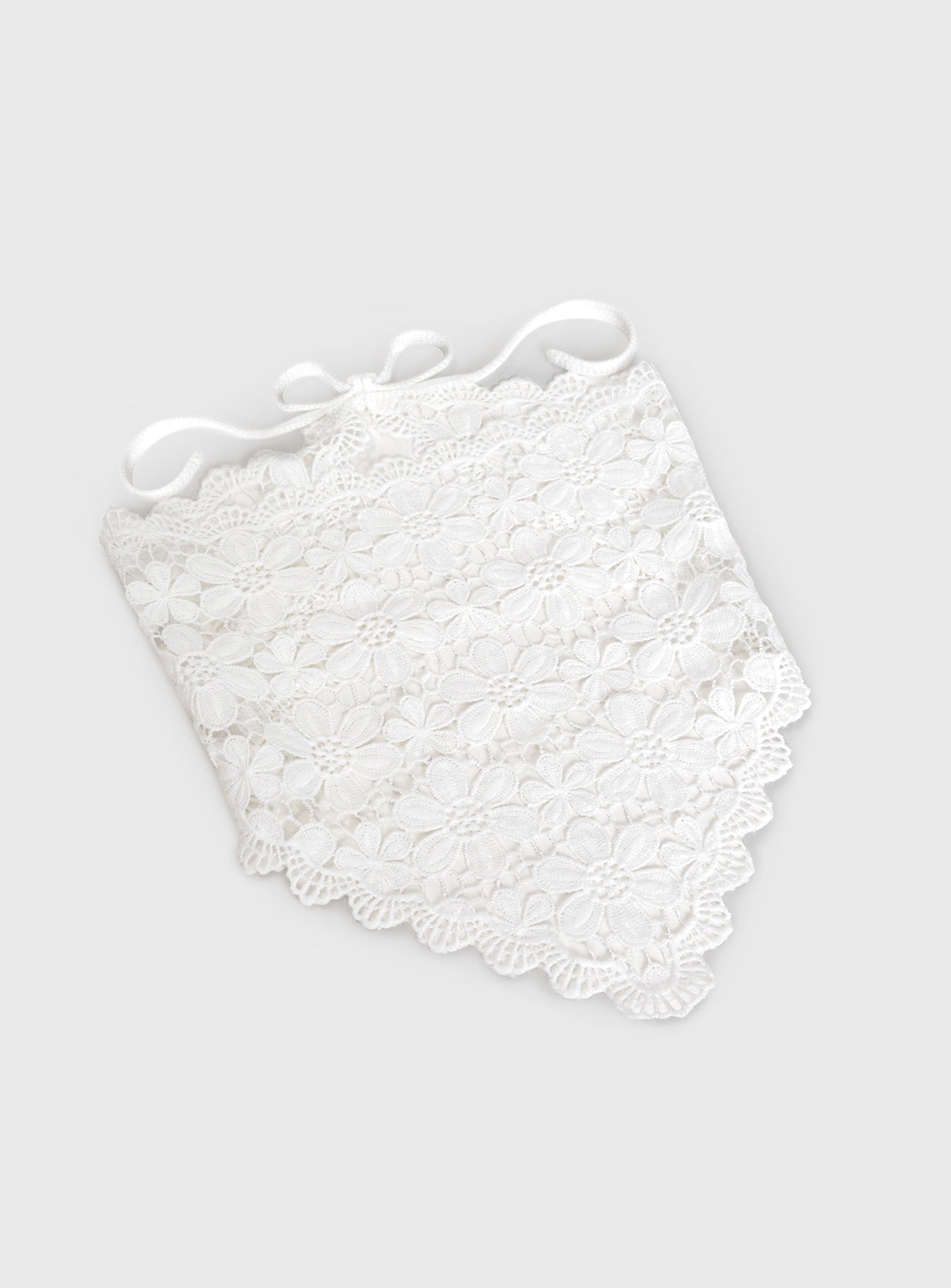 Pinot Lace Hair Scarf White、mySite、solidvoid