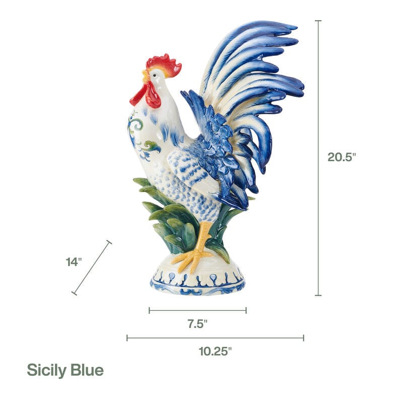 Fitz & Floyd Beautiful Fine Ceramic Rooster Collection、mySite、g9winljtr