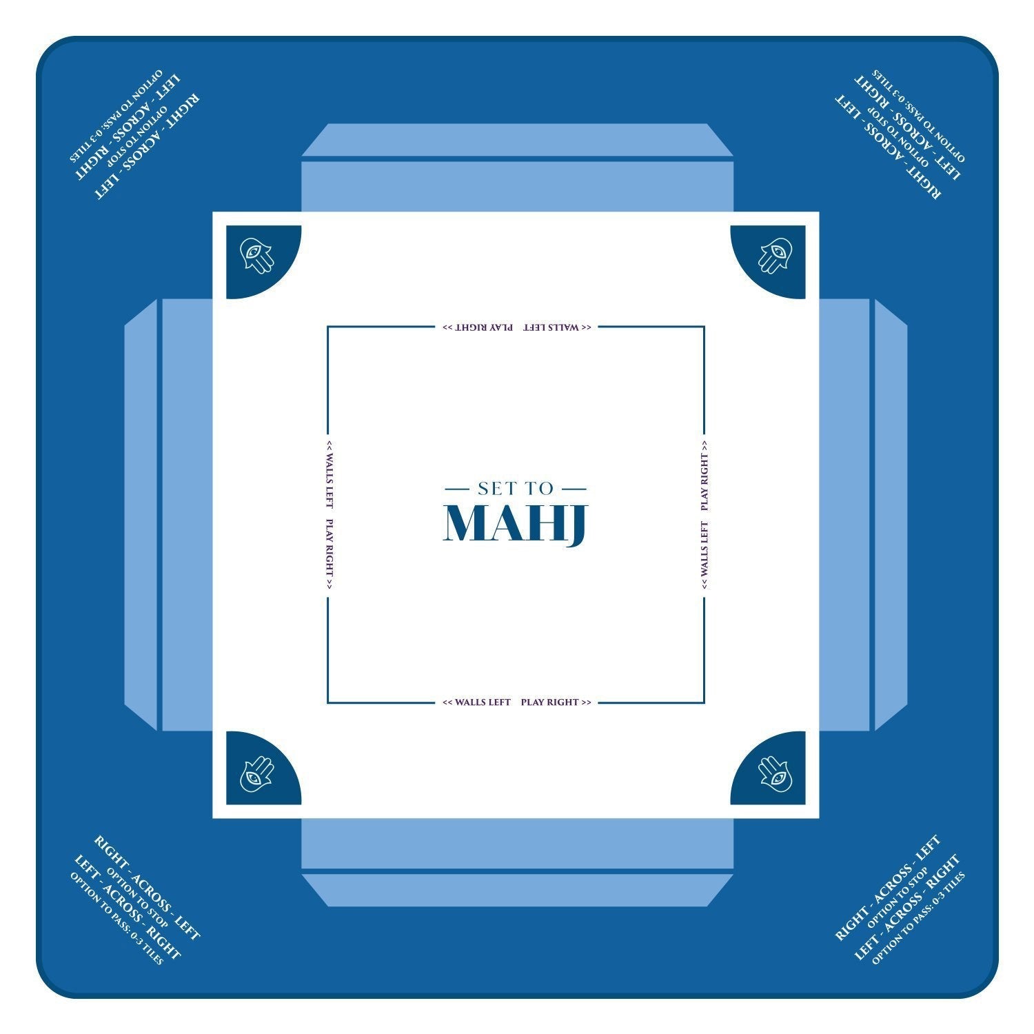  Blue Hamsa Mahjong Mat、mySite、elrpsem3k