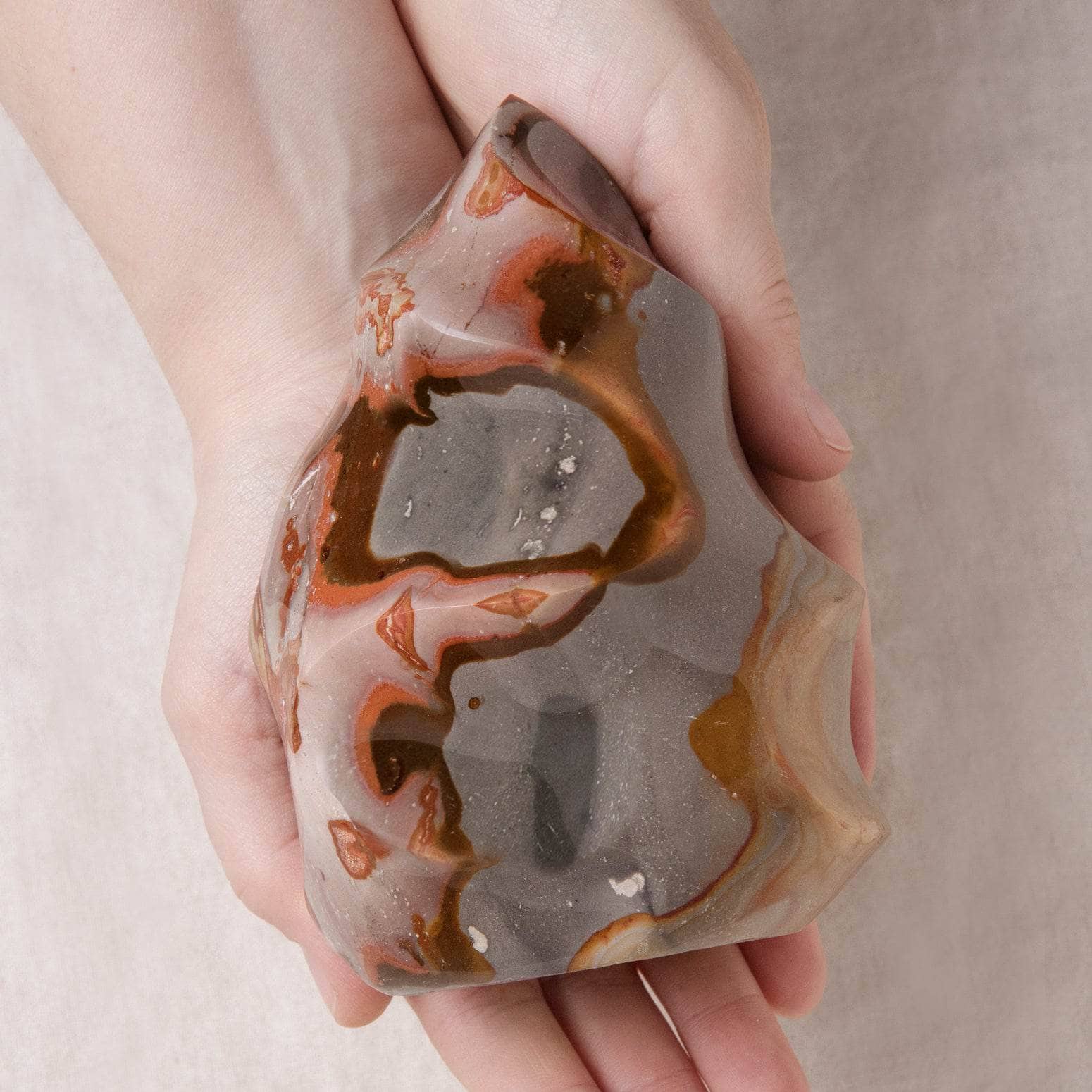 Polychrome (Desert Magic) Jasper Freeform Flame Crystals、mySite、hinf8tx79