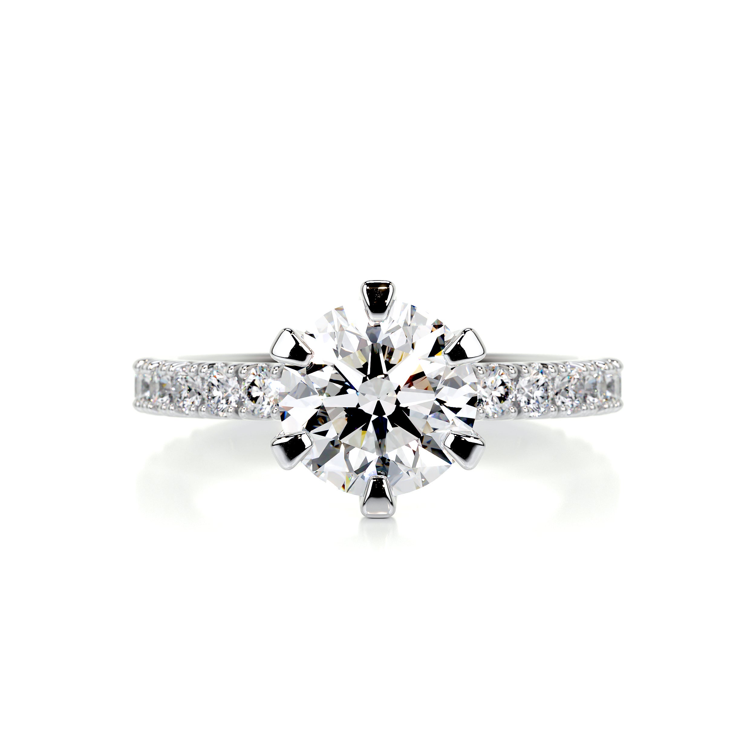Veronica Diamond Engagement Ring -18K White Gold、mySite、hinf8tx79