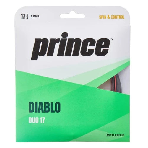 Prince Diablo Duo 17/1.25 Tennis String (Black/Red)、mySite、neckold