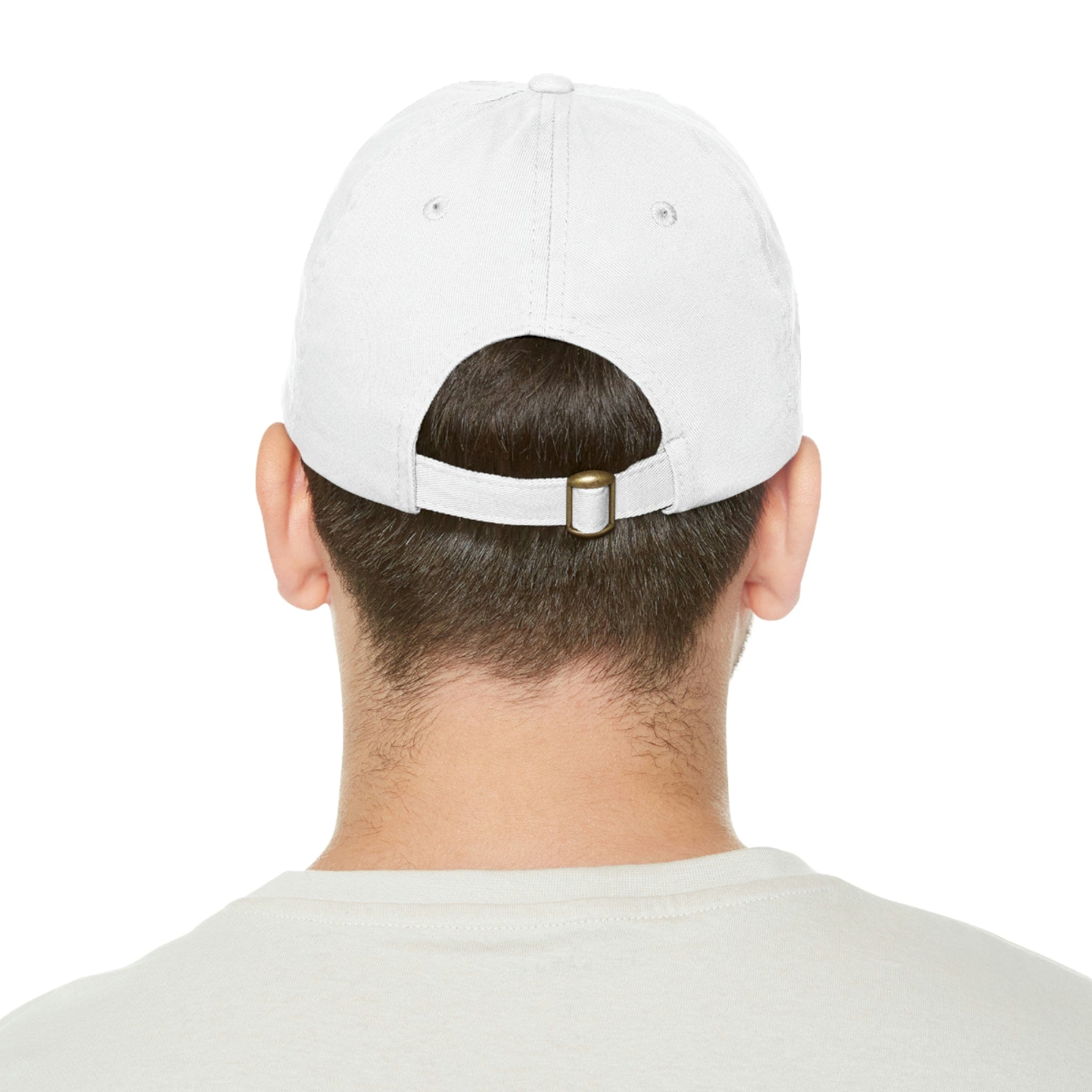Dad Hat with Leather Patch (Round)、mySite、gigharbornorthrealestate