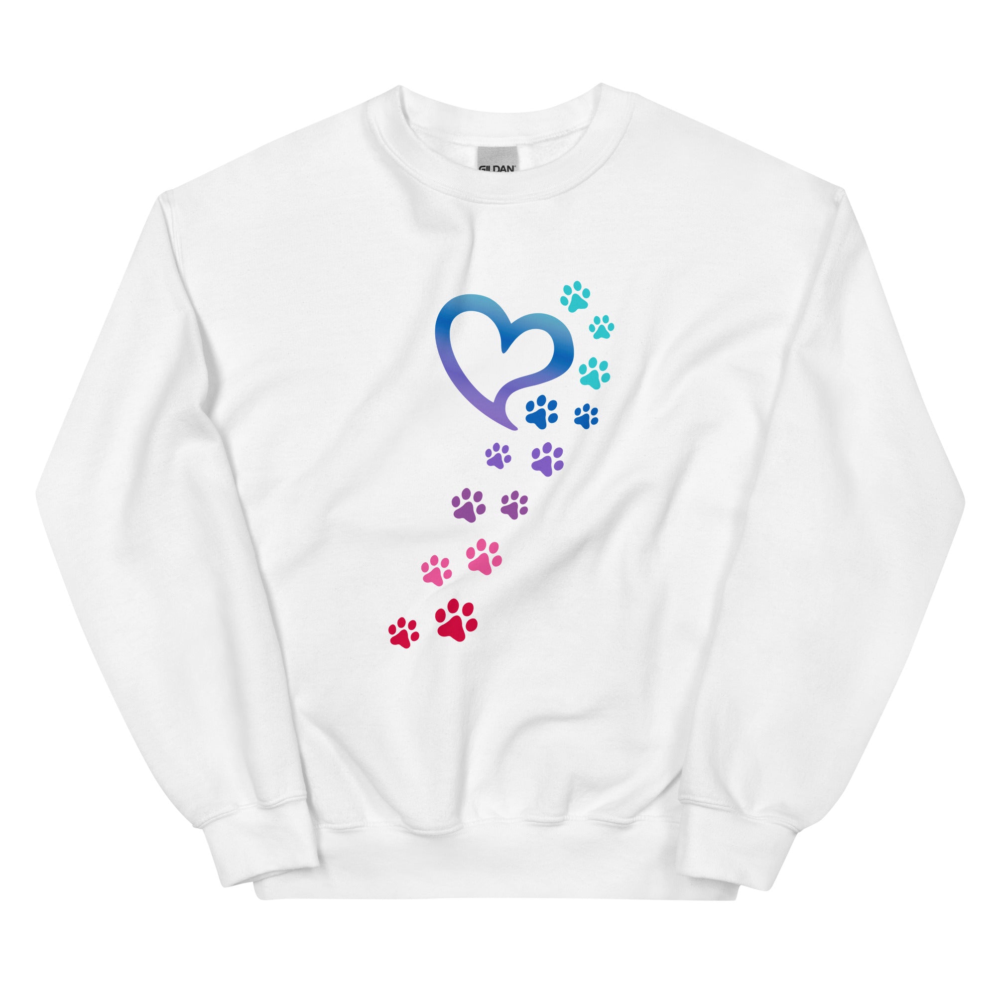 Rainbow Paws To My Heart Crewneck Sweatshirt、mySite、camillekostekn