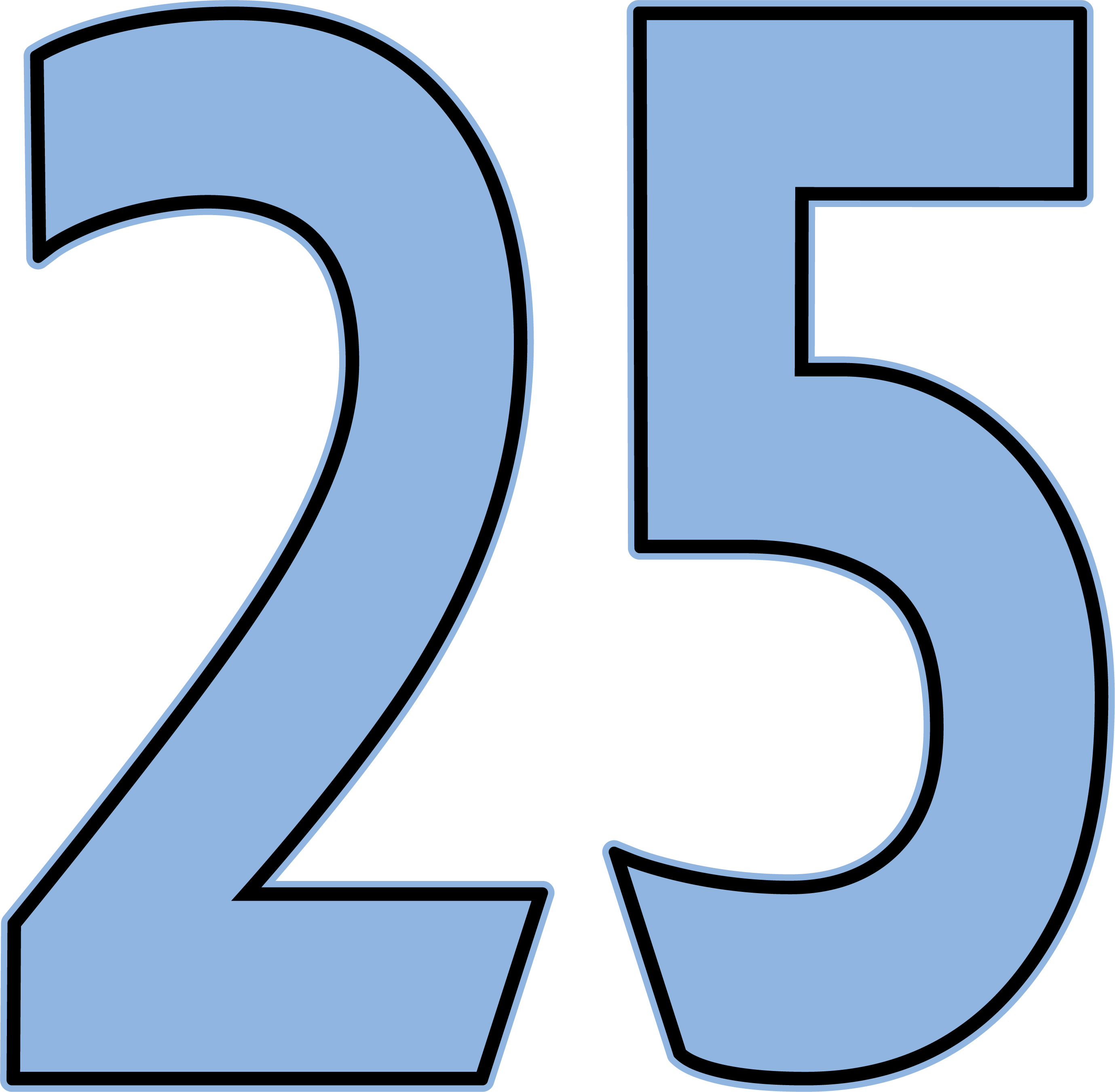 NSU Numbers Lt Blue、mySite、noshort