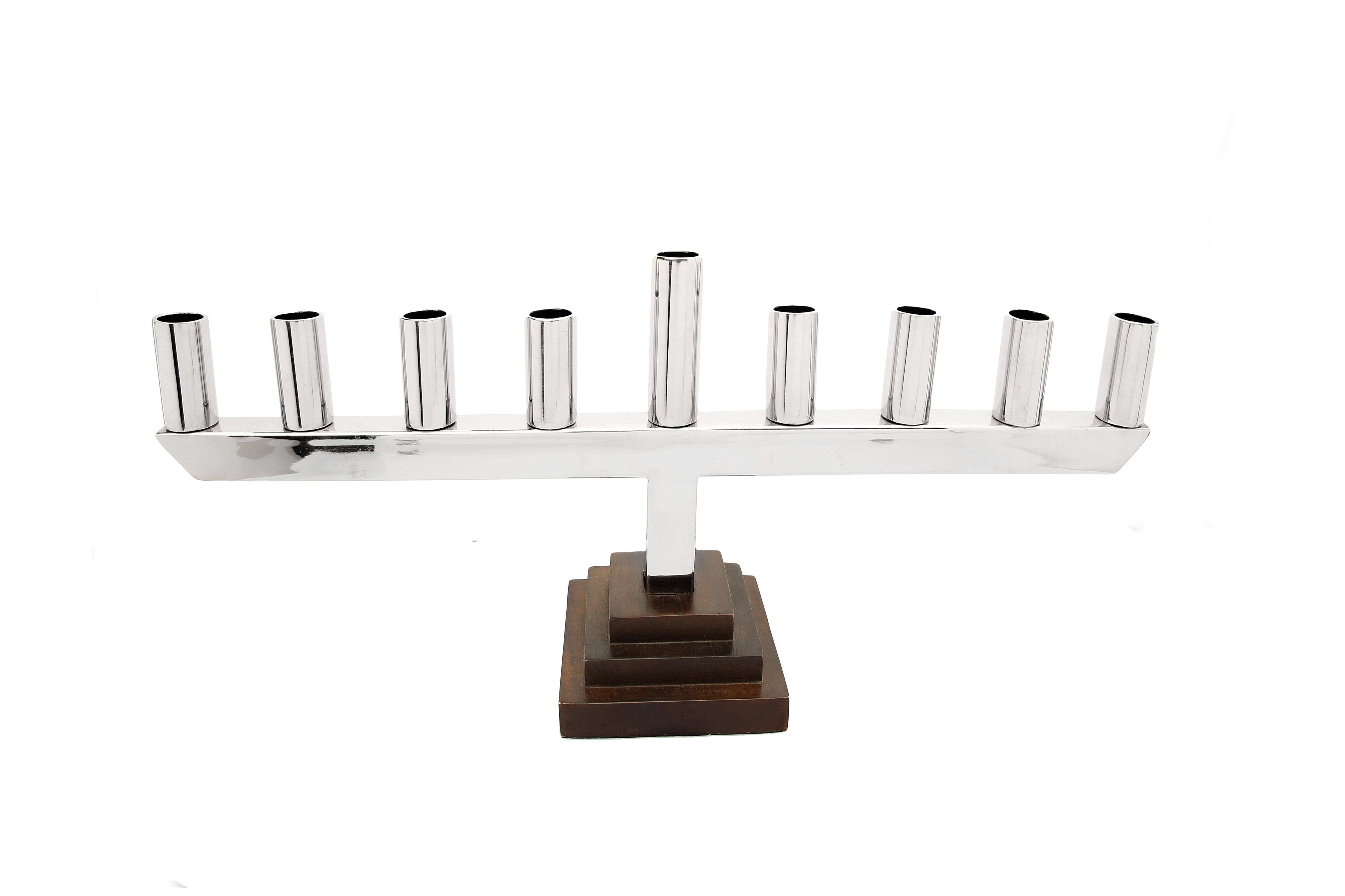 Straight Menorah with Black Square Base、mySite、topwebapps