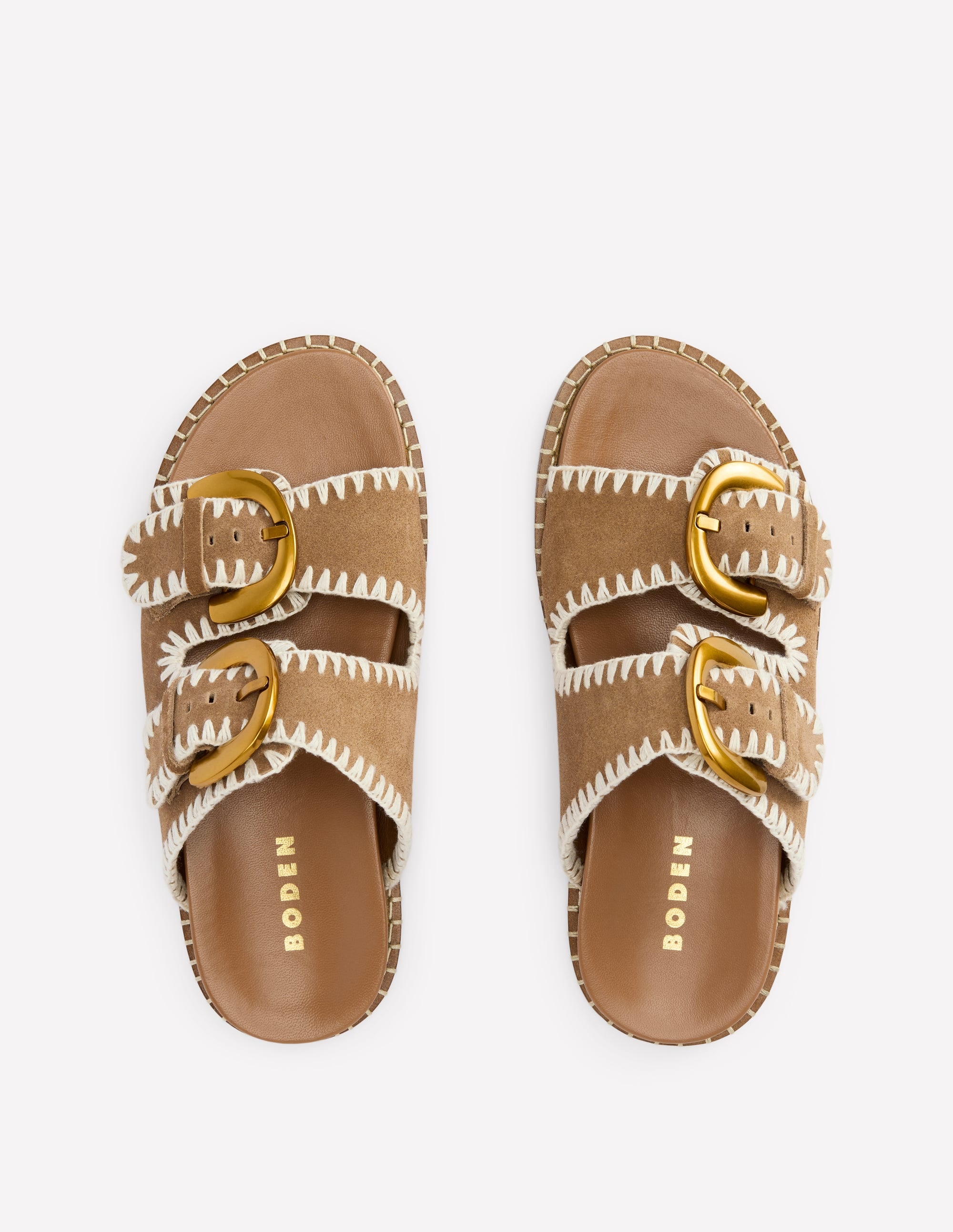  Alberta Footbed Sandal-Tan、mySite、ashleygrahame