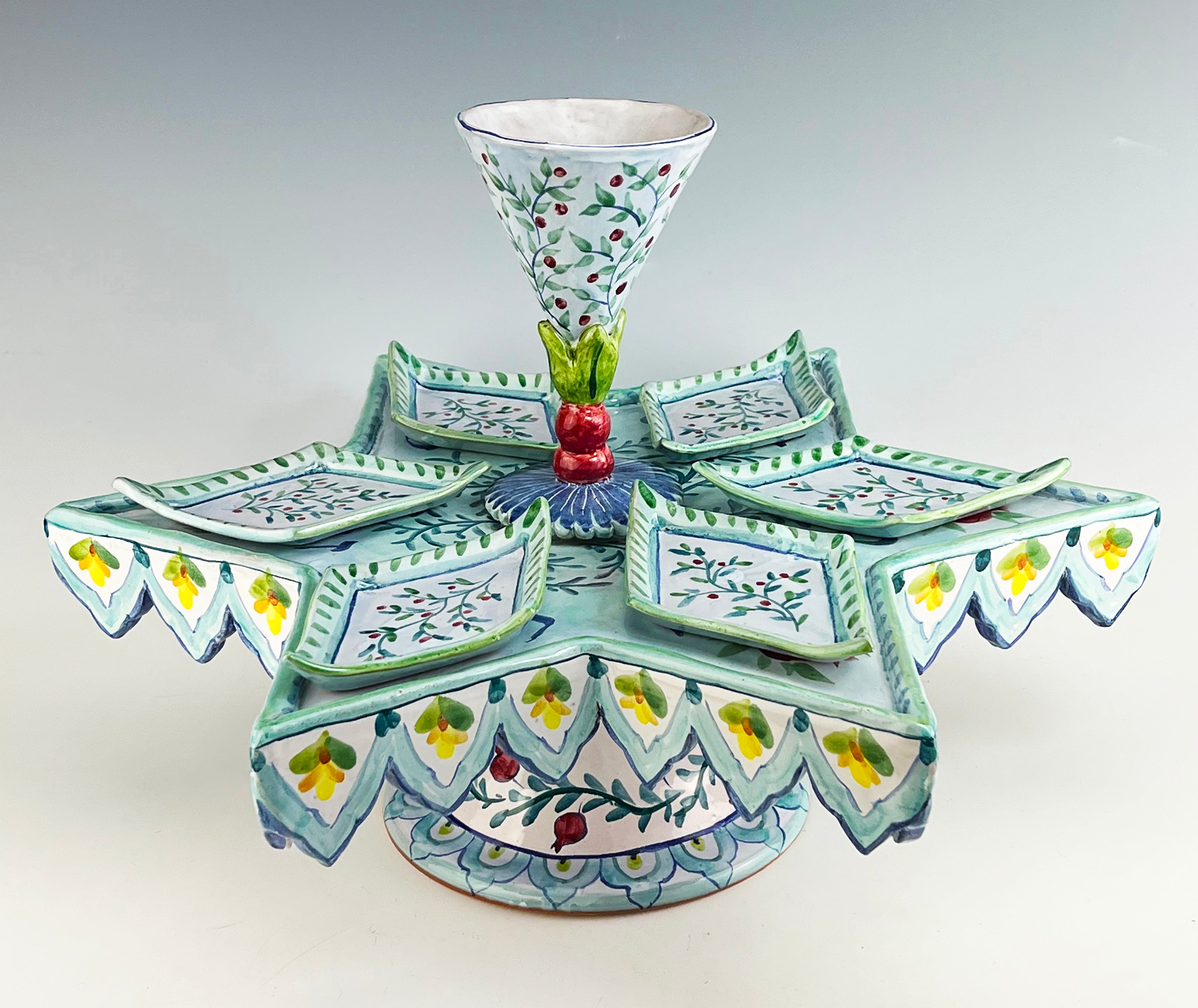 Alhambra Seder Plate and Elijah Cup Set by Liz Lauter、mySite、topwebapps