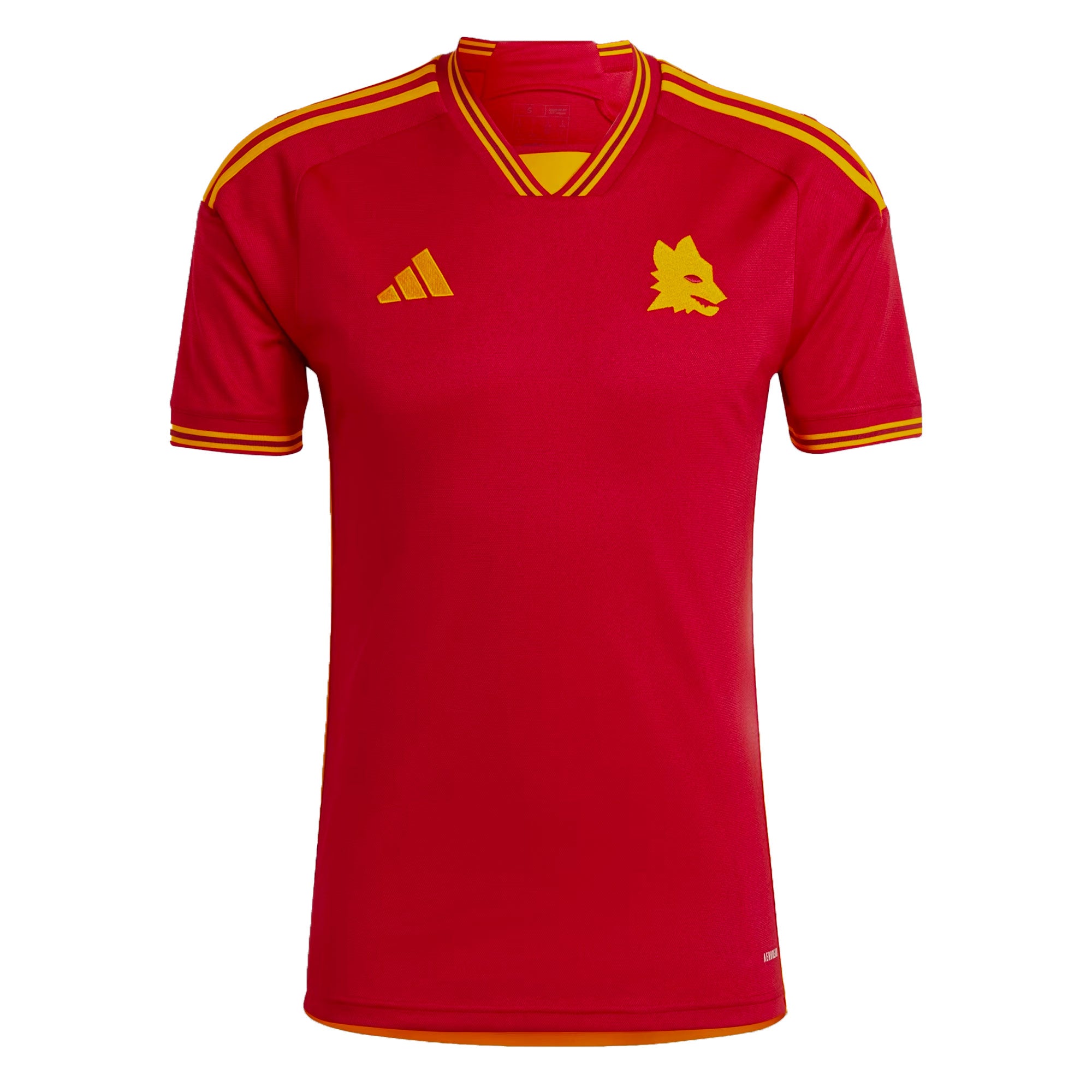 adidas Men's AS Roma 2023/24 Home Jersey Red/Orange、mySite、noshort