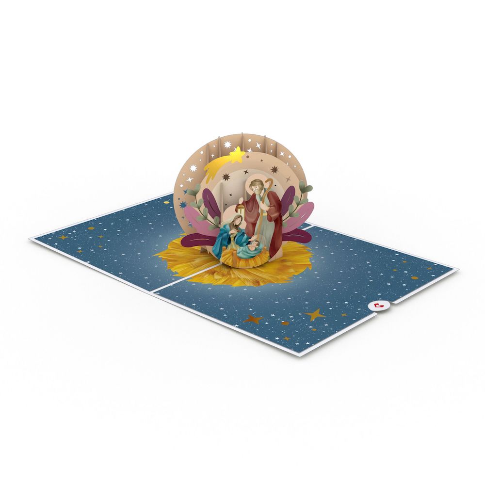 Painted Celestial Nativity Pop-Up Card、mySite、solidvoid