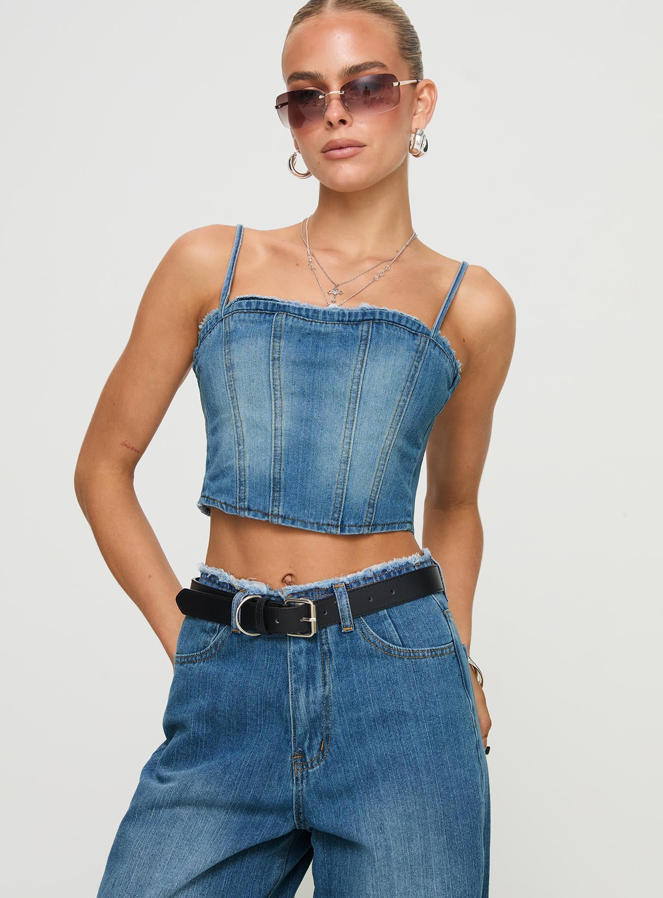 Vihaan Top Blue Wash、mySite、solidvoid