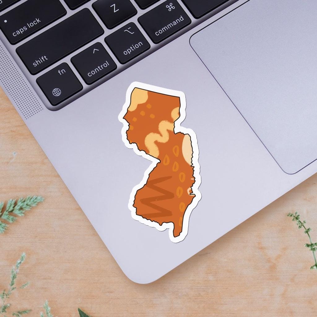  New Jersey Orange Abstract Sticker、mySite、ghnorth