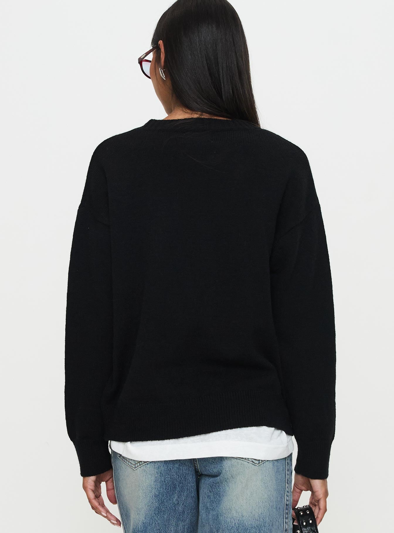 My Dear Knit Sweater Black、mySite、solidvoid