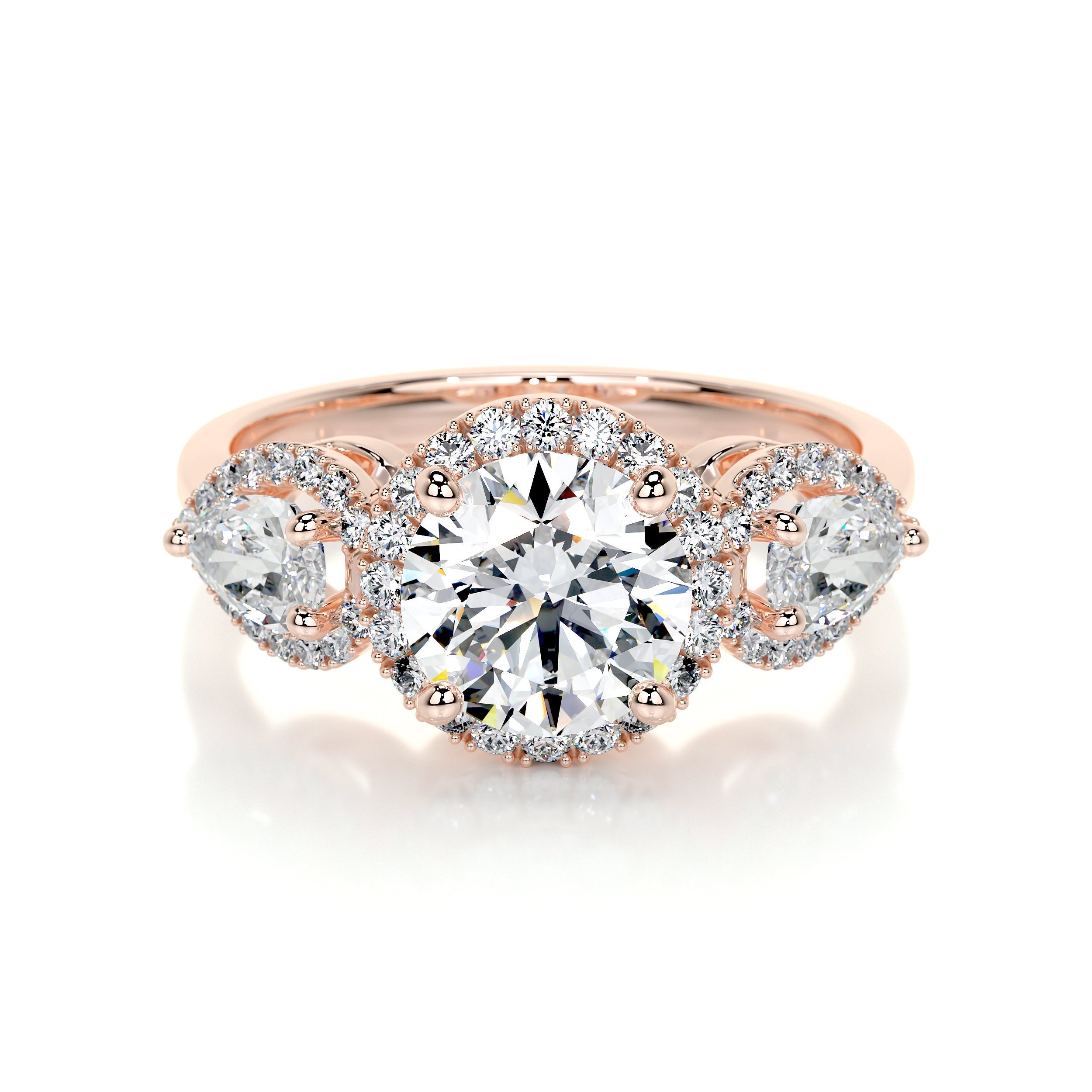 Glory Lab Grown Diamond Ring -14K Rose Gold、mySite、hinf8tx79