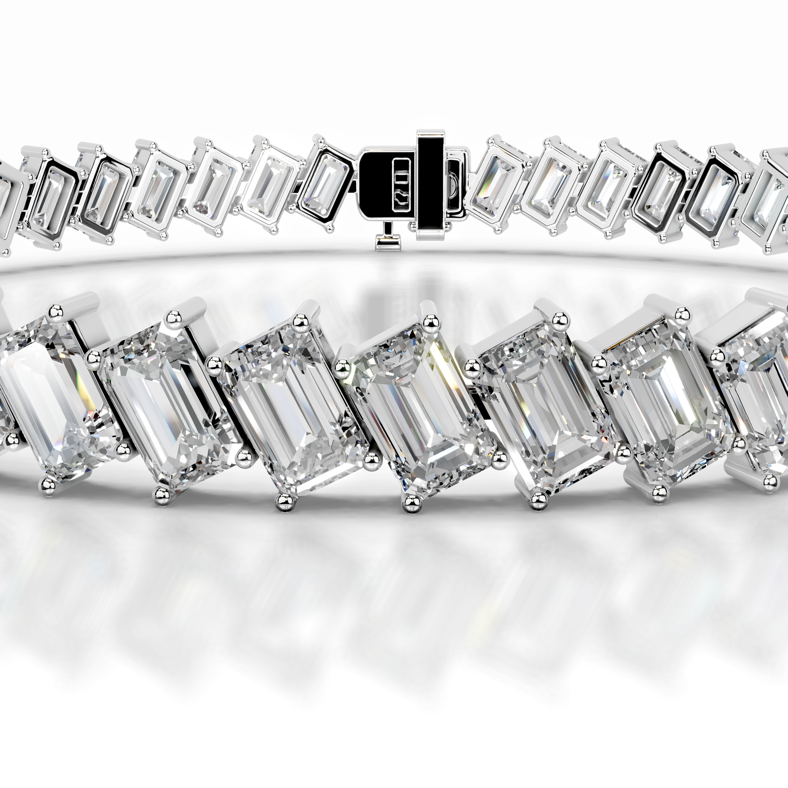 Amy Lab Grown Diamond Tennis Bracelet (15 Carat) -14K White Gold、mySite、hinf8tx79