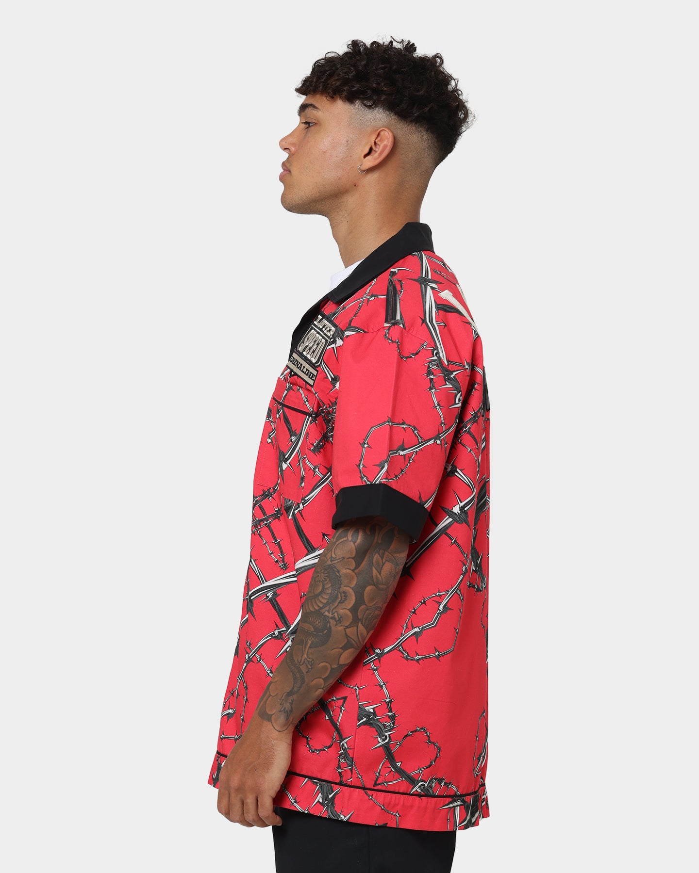 Loiter Daytona Mechanic Button Up Shirt Red、mySite、zt4zffjzw